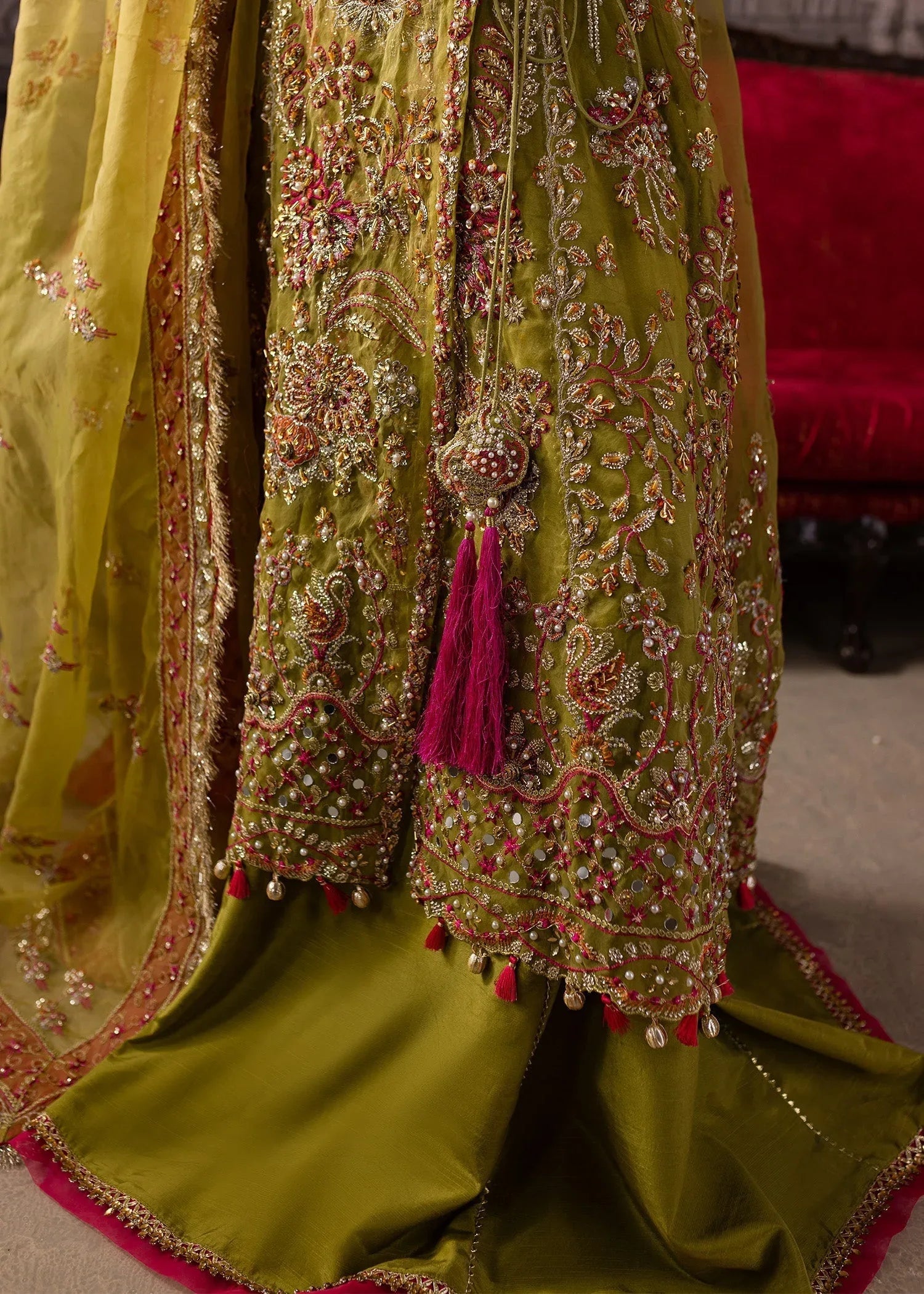 Maria Osama Khan | Mystara Wedding Festive | Noir - Aqsa Fabrics
