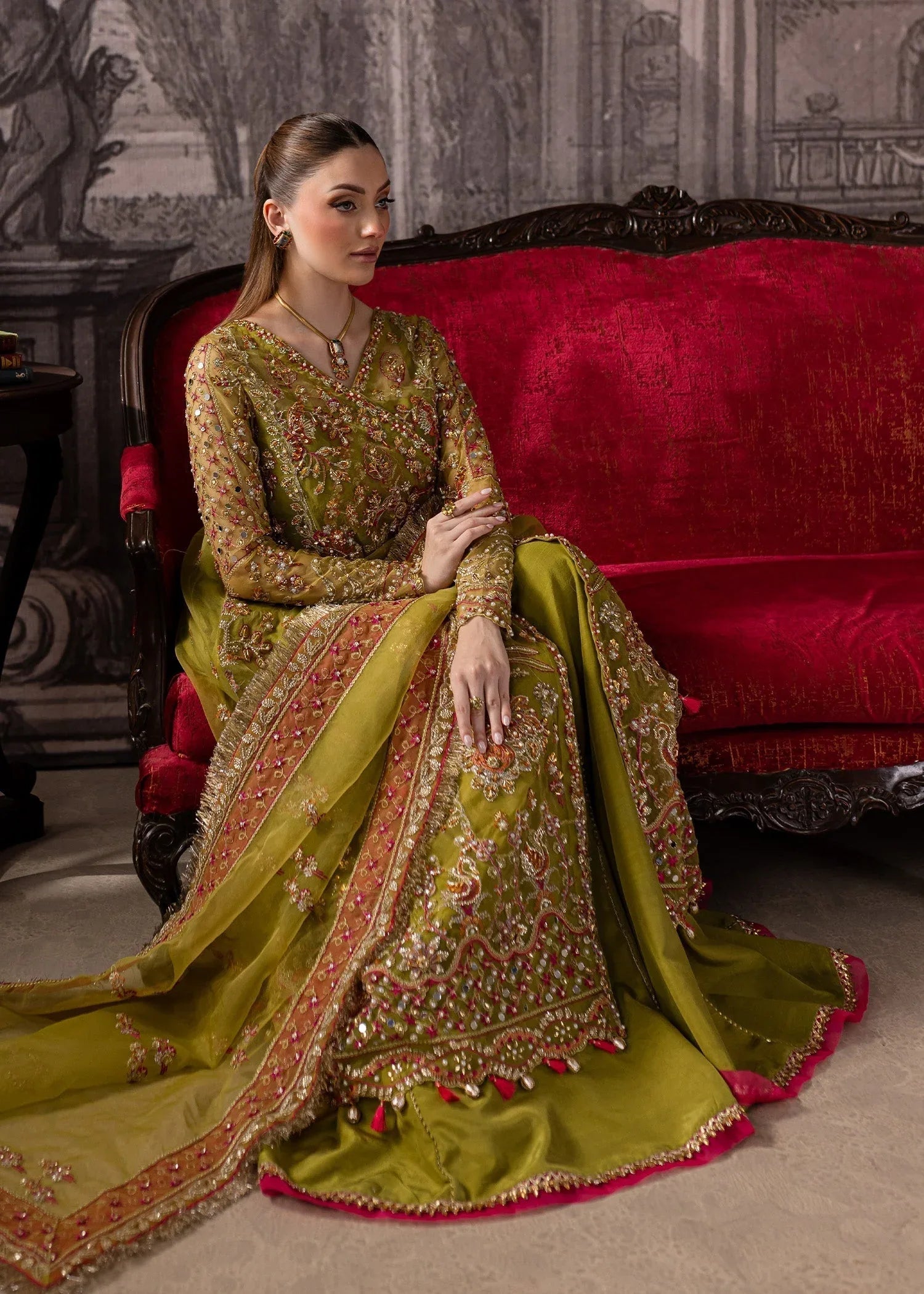 Maria Osama Khan | Mystara Wedding Festive | Noir - Aqsa Fabrics
