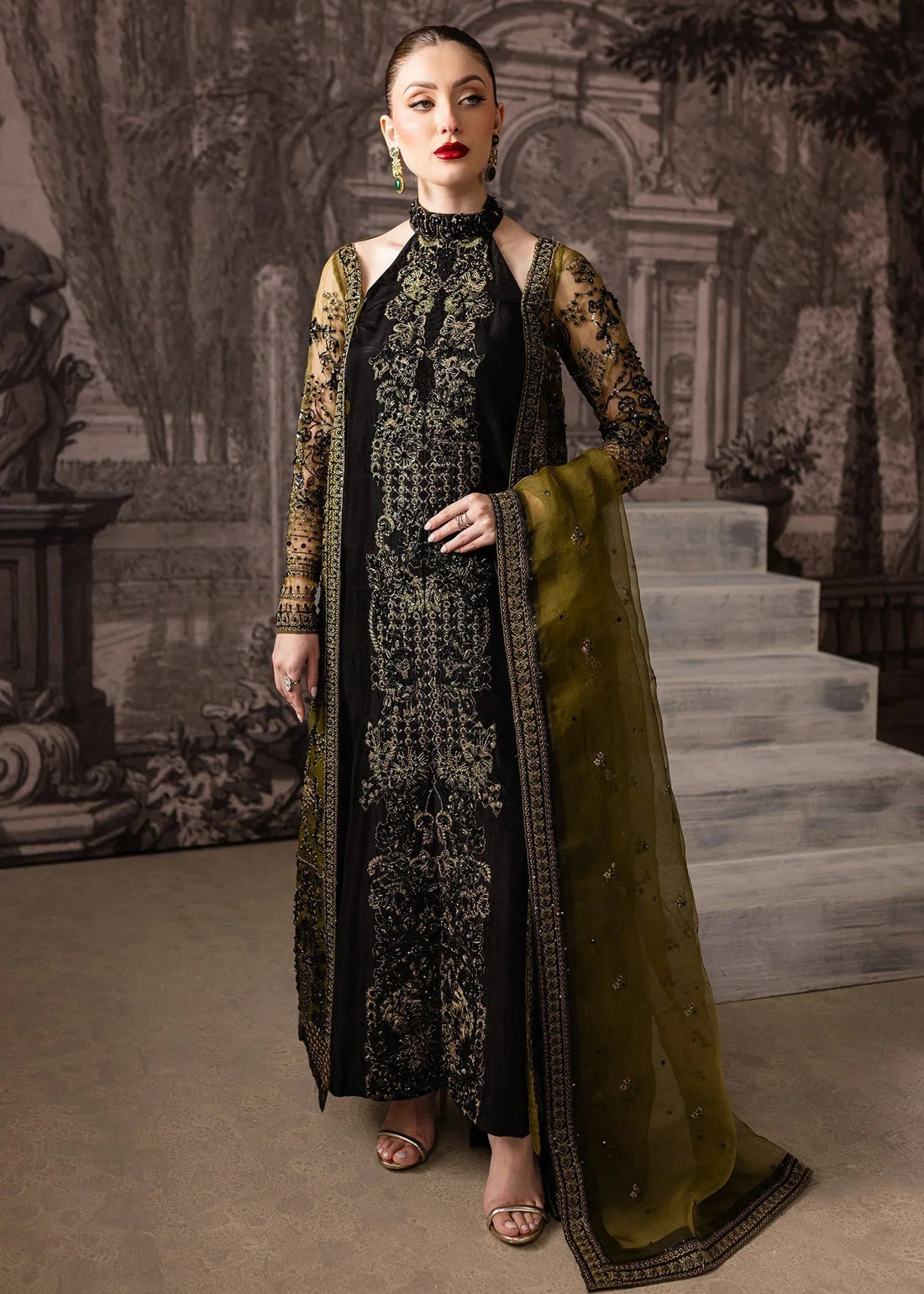 Maria Osama Khan | Mystara Wedding Festive | Storm - Aqsa Fabrics