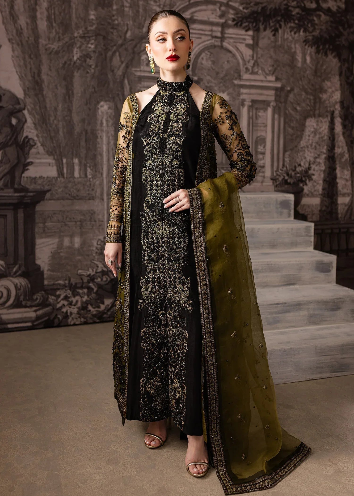 Maria Osama Khan | Mystara Wedding Festive | Storm - Aqsa Fabrics