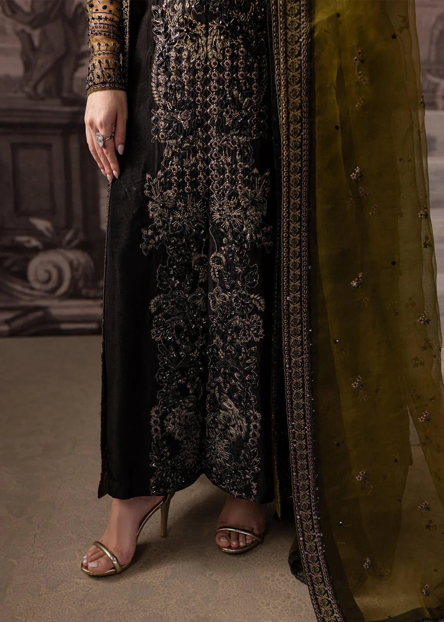 Maria Osama Khan | Mystara Wedding Festive | Storm - Aqsa Fabrics