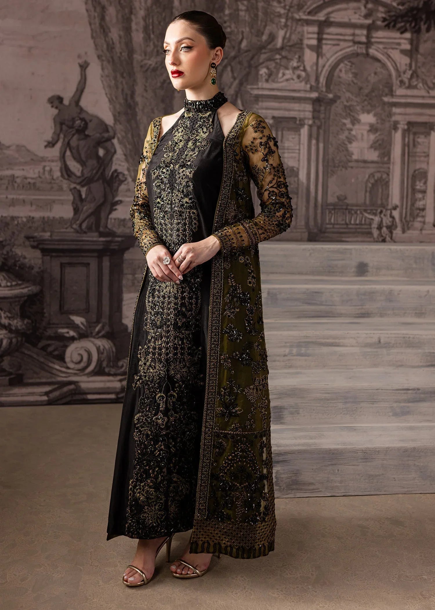 Maria Osama Khan | Mystara Wedding Festive | Storm - Aqsa Fabrics