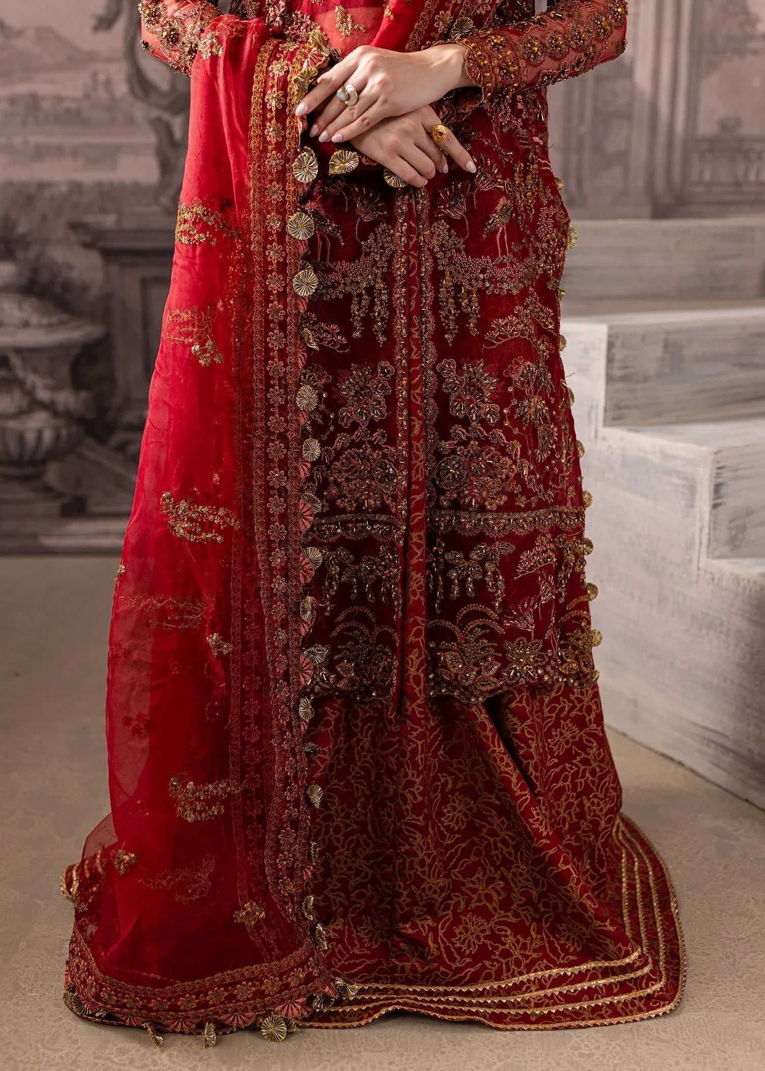Maria Osama Khan | Mystara Wedding Festive | Vanta - Aqsa Fabrics