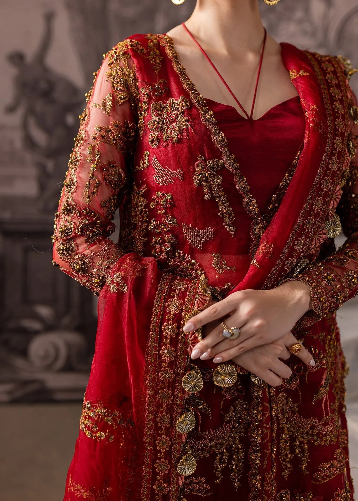 Maria Osama Khan | Mystara Wedding Festive | Vanta - Aqsa Fabrics