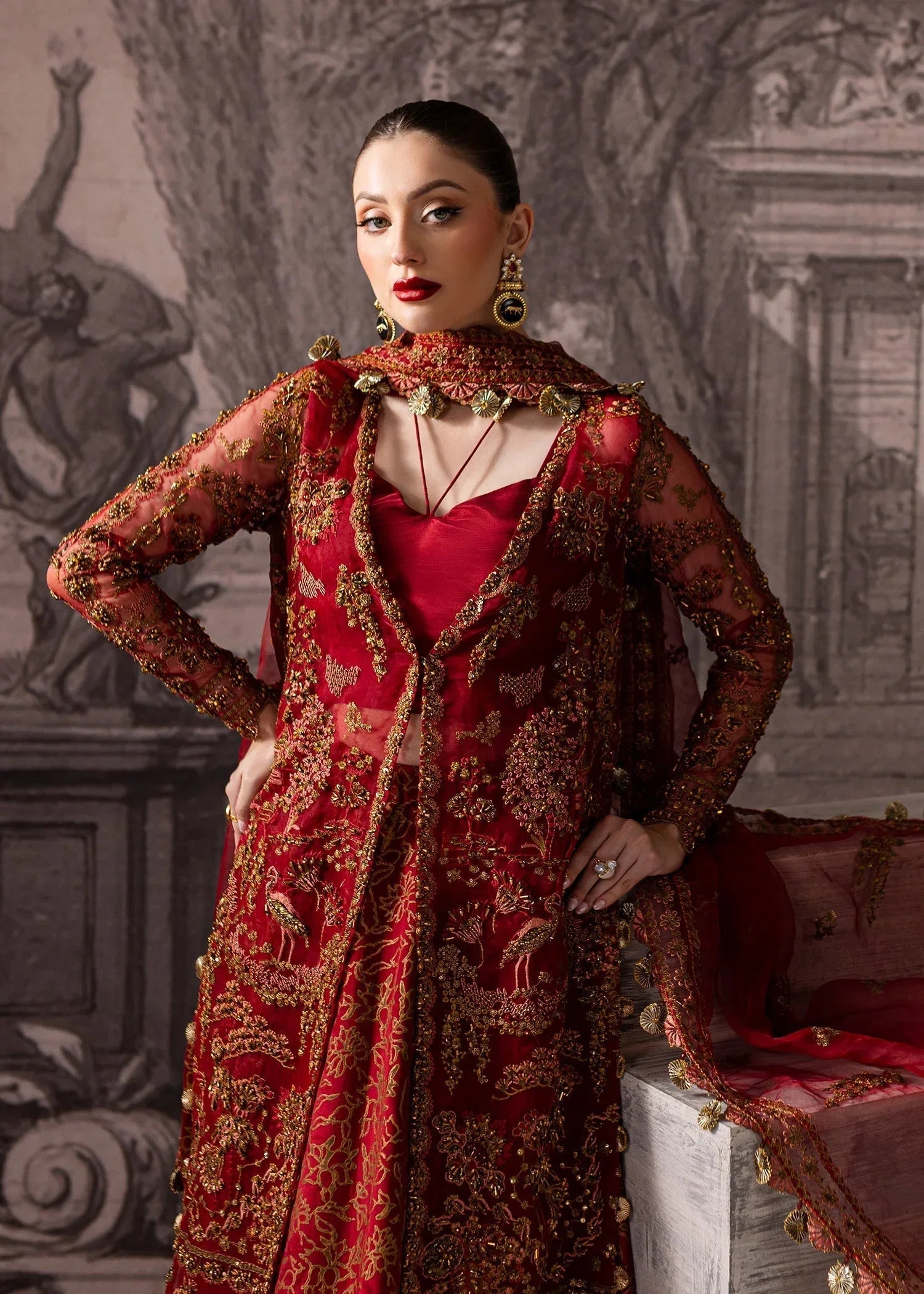 Maria Osama Khan | Mystara Wedding Festive | Vanta - Aqsa Fabrics