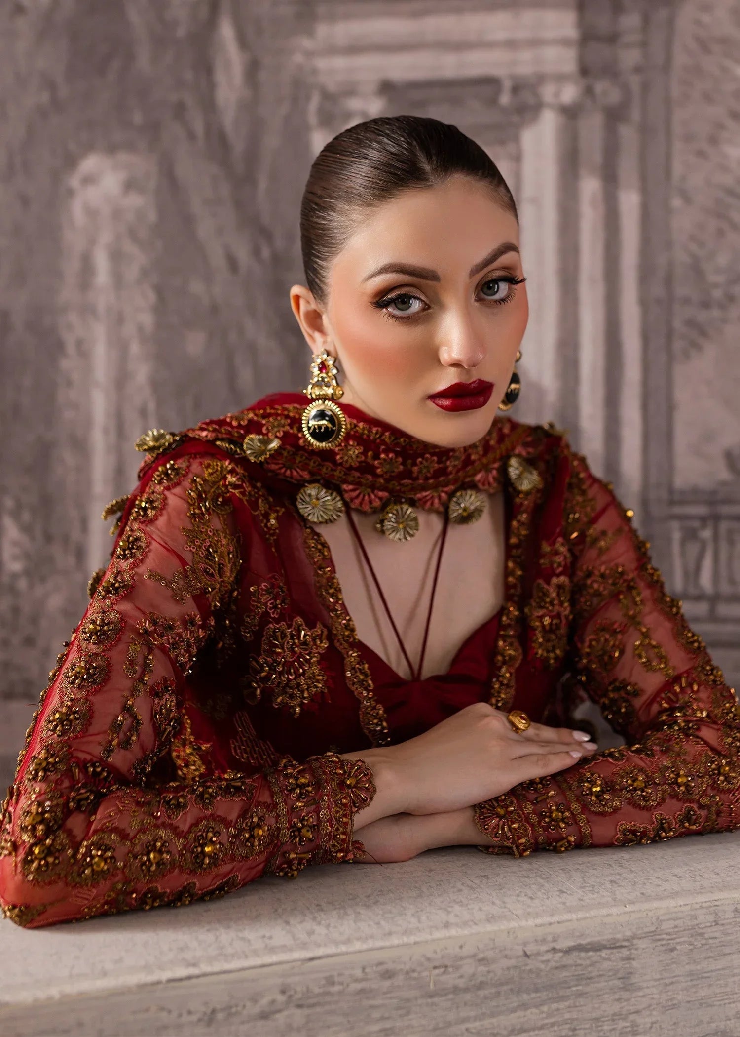 Maria Osama Khan | Mystara Wedding Festive | Vanta - Aqsa Fabrics