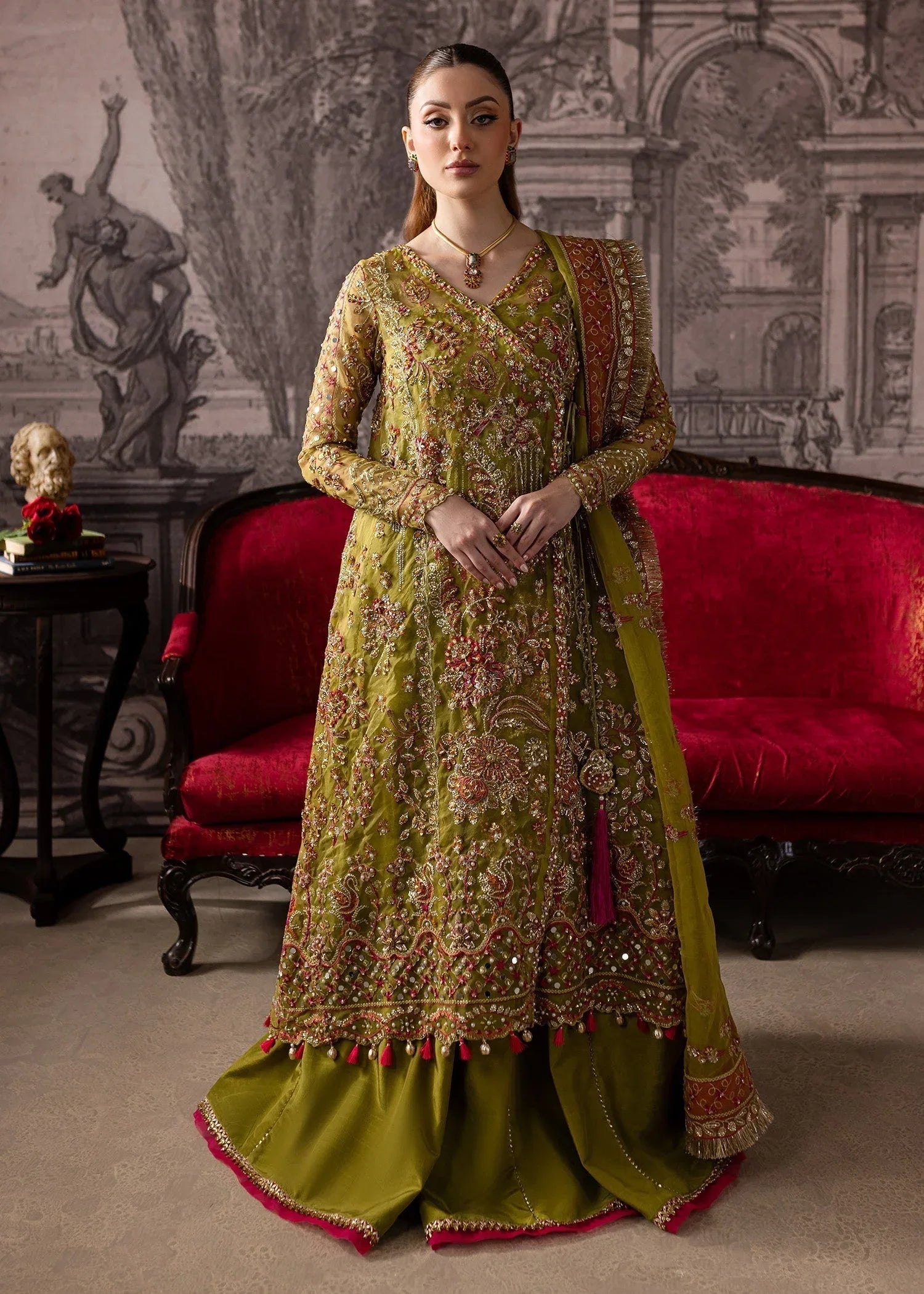 Maria Osama Khan | Mystara Wedding Festive | Noir - Aqsa Fabrics