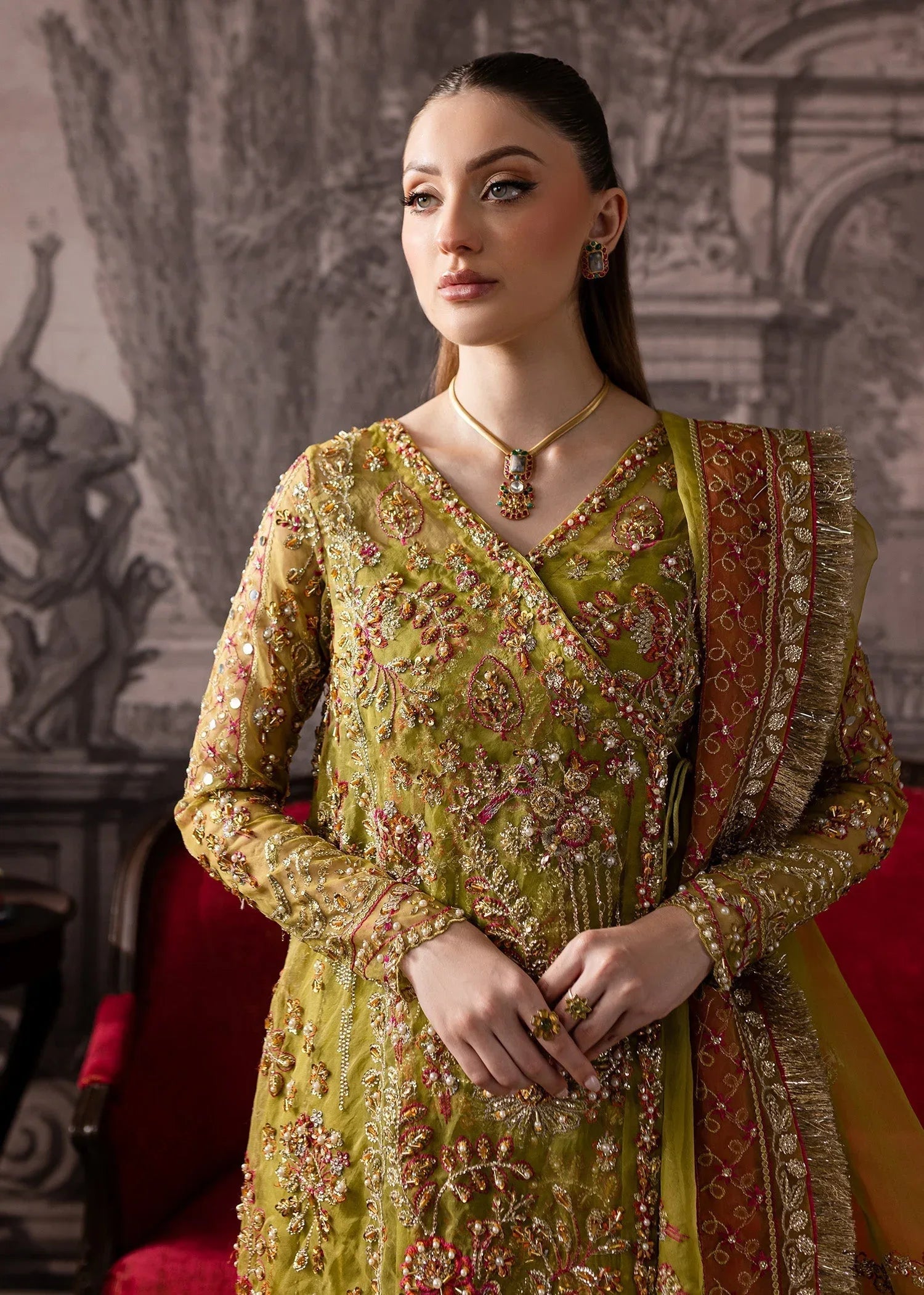 Maria Osama Khan | Mystara Wedding Festive | Noir - Aqsa Fabrics