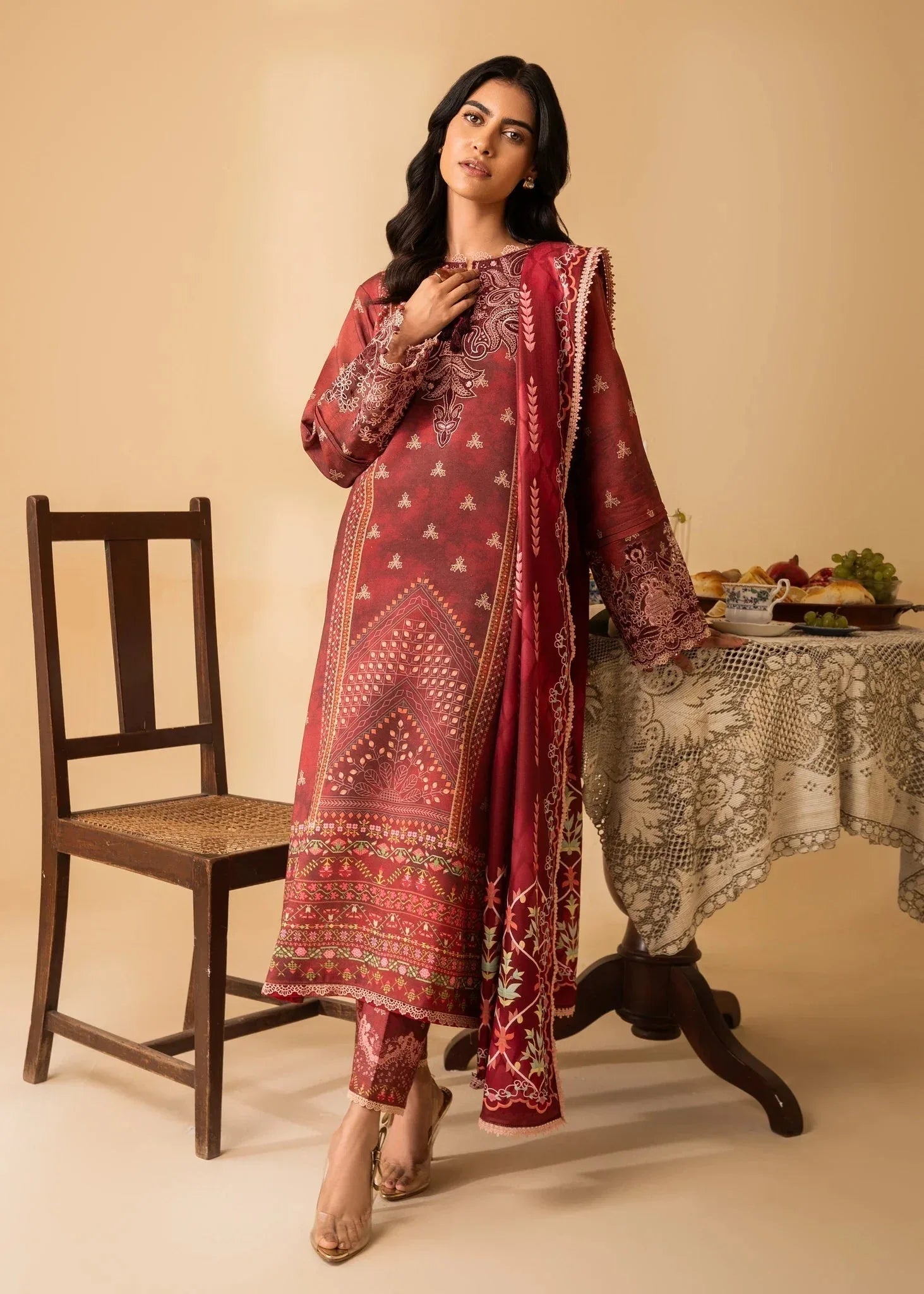 Aabyaan | Izabel Prints Linen Edit 24 | TAHLIA (AZ-09) - Aqsa Fabrics