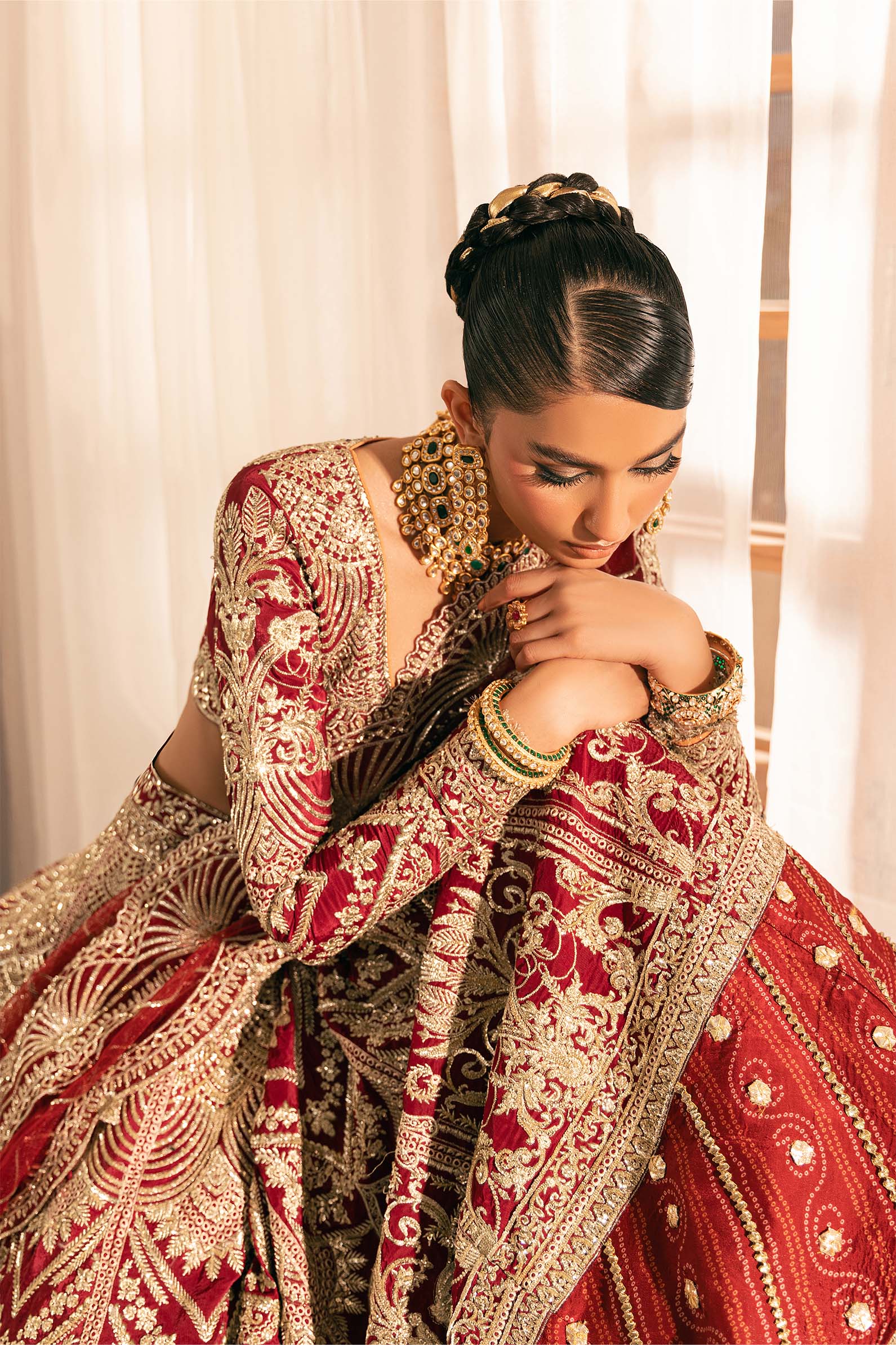 Maryam Hussain | Marwa Luxury Formals 24 | Moorni - Aqsa Fabrics