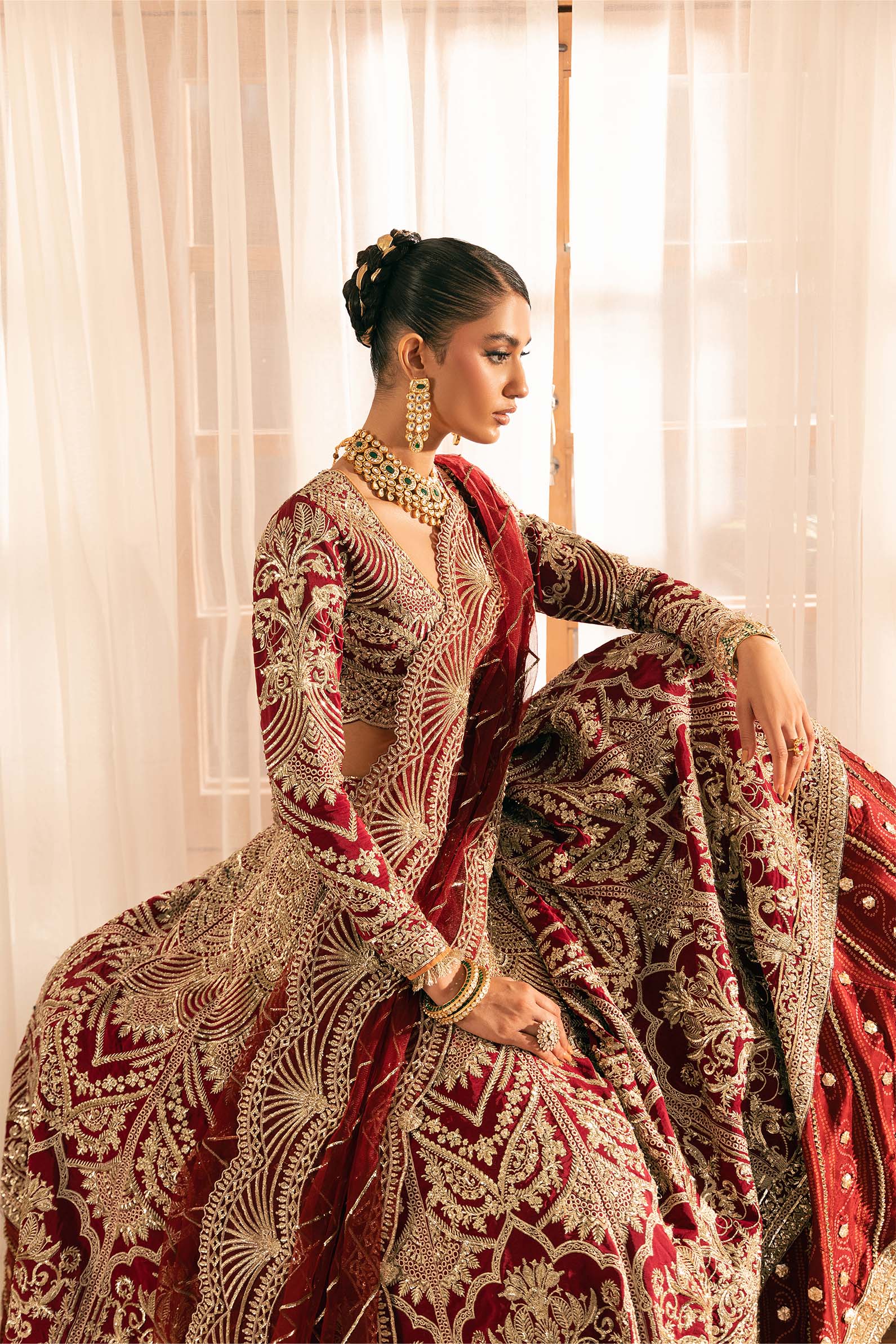 Maryam Hussain | Marwa Luxury Formals 24 | Moorni - Aqsa Fabrics