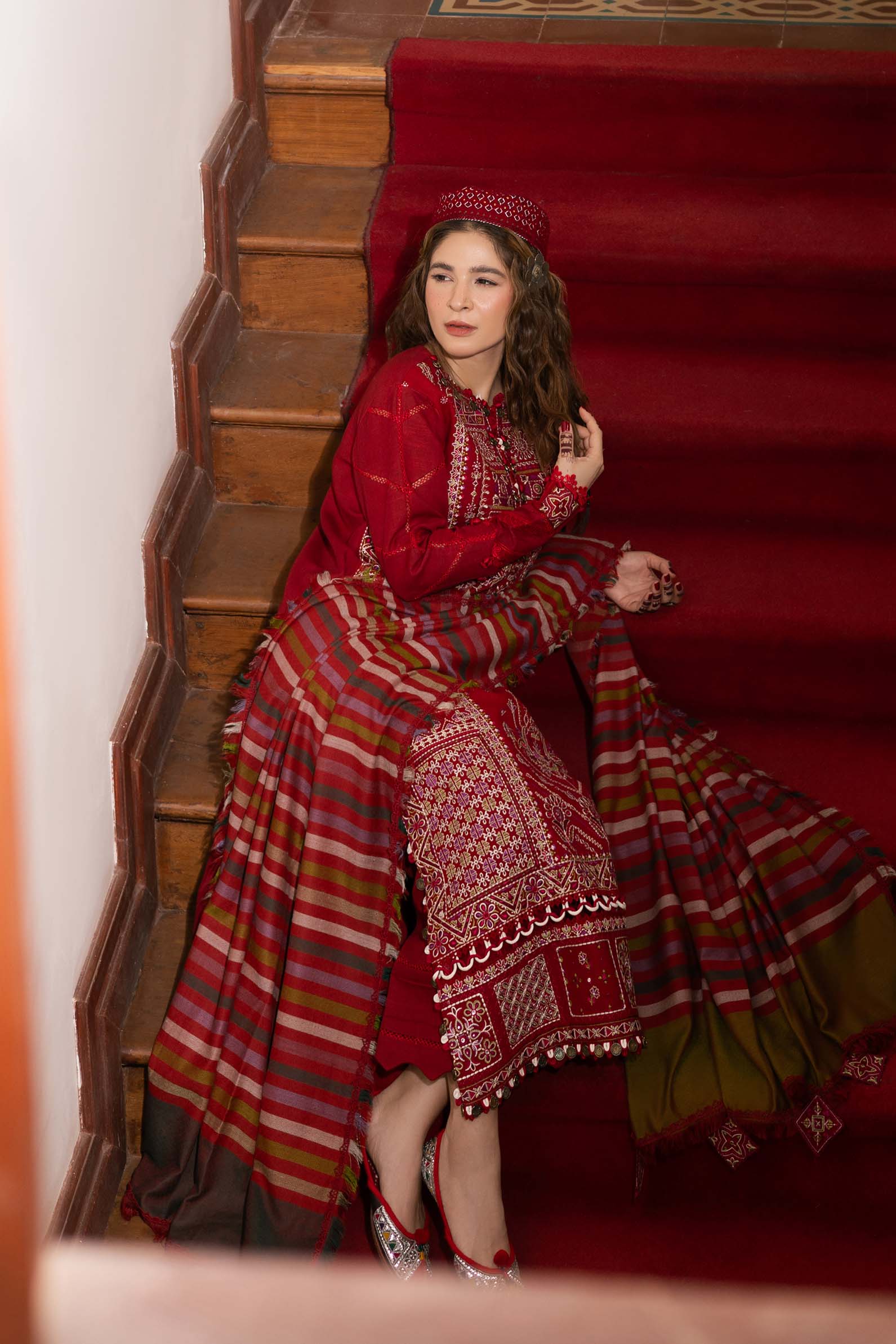 Maryam Hussain | Silk Edit |   Rose - Aqsa Fabrics