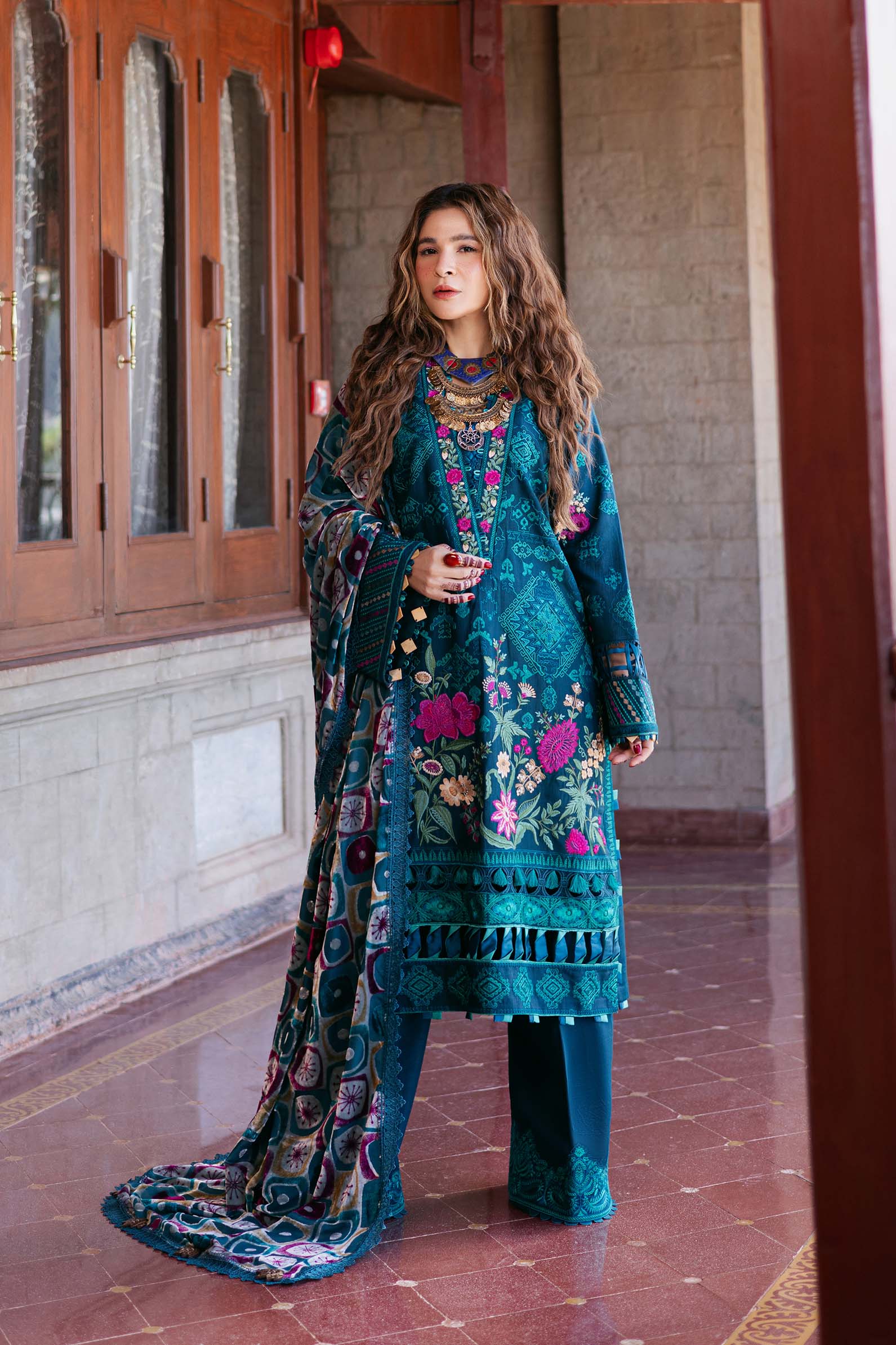 Maryam Hussain | Silk Edit |   Opal - Aqsa Fabrics