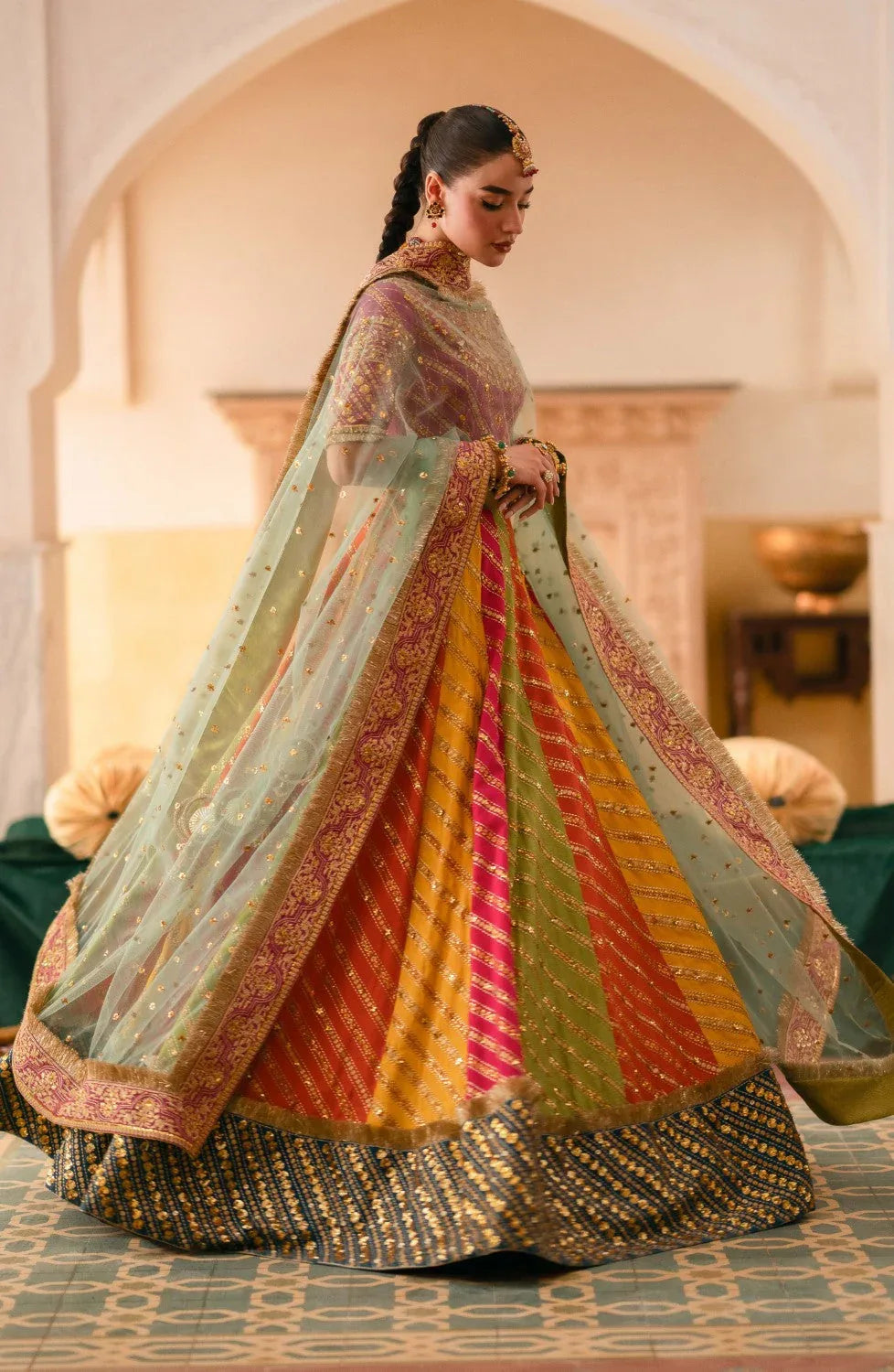 Maryum N Maria | Gul Posh Wedding Formals | SITARA BEGUM - MS40064 - Aqsa Fabrics