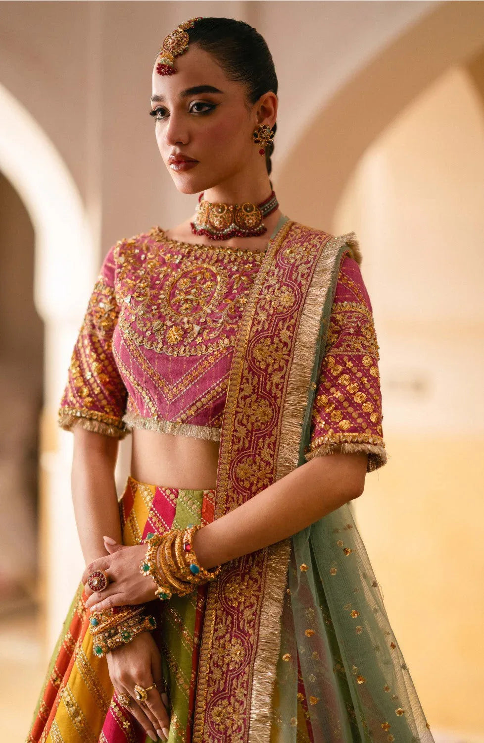 Maryum N Maria | Gul Posh Wedding Formals | SITARA BEGUM - MS40064 - Aqsa Fabrics