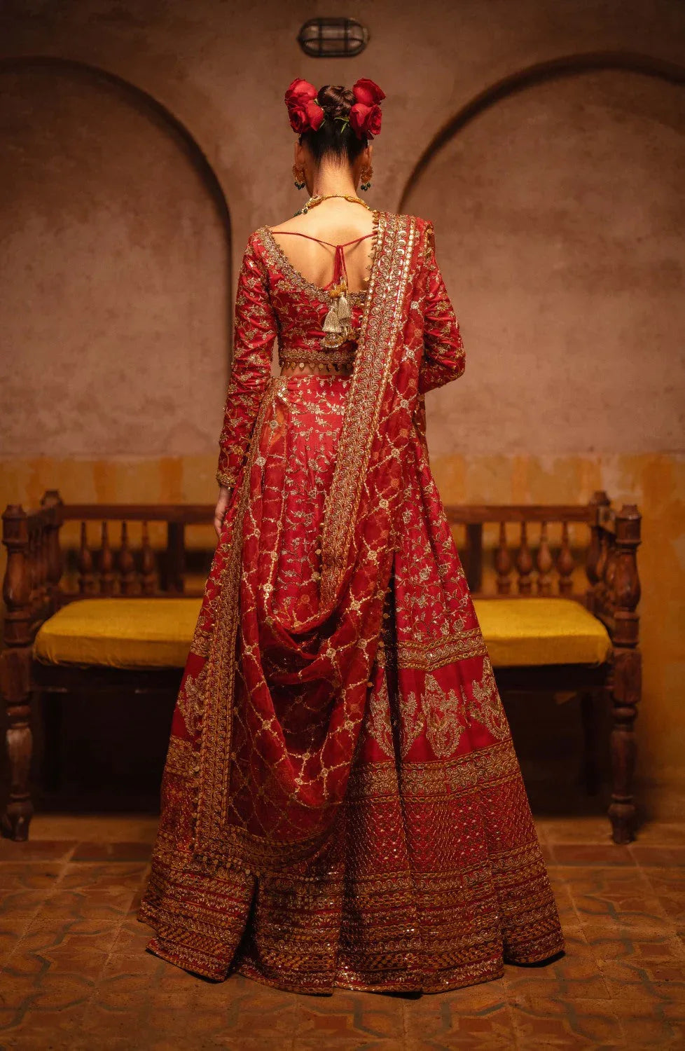 Maryum N Maria | Gul Posh Wedding Formals | ZAIB UN NISA - MS40065 - Aqsa Fabrics