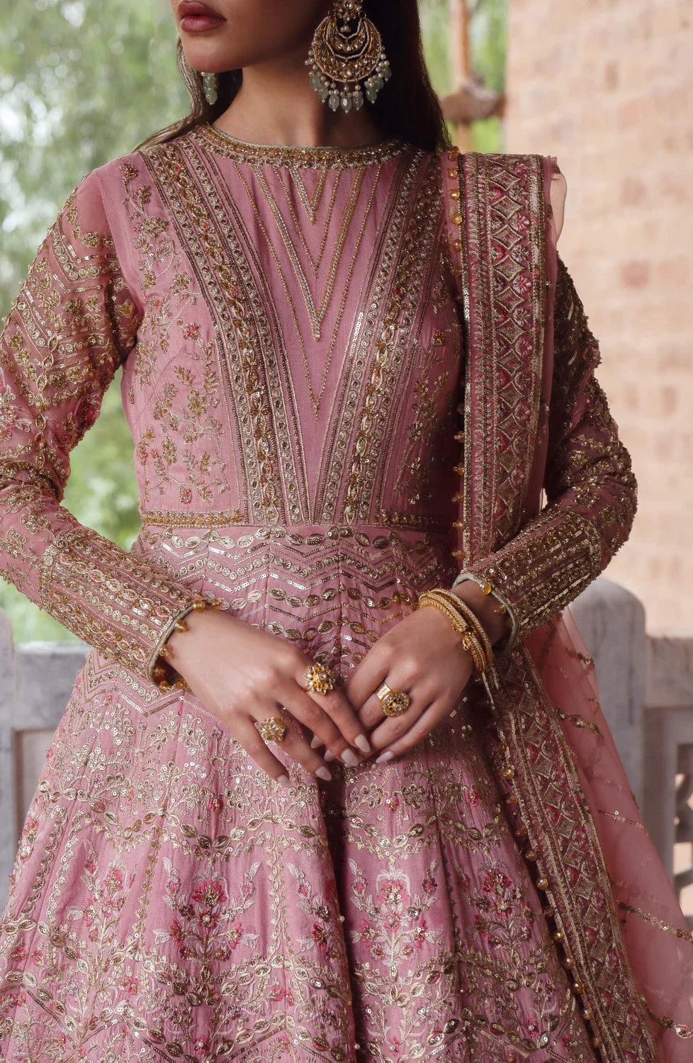 Maryum N Maria | Gul Posh Wedding Formals | MEHER UN NISA - MS40061 - Aqsa Fabrics