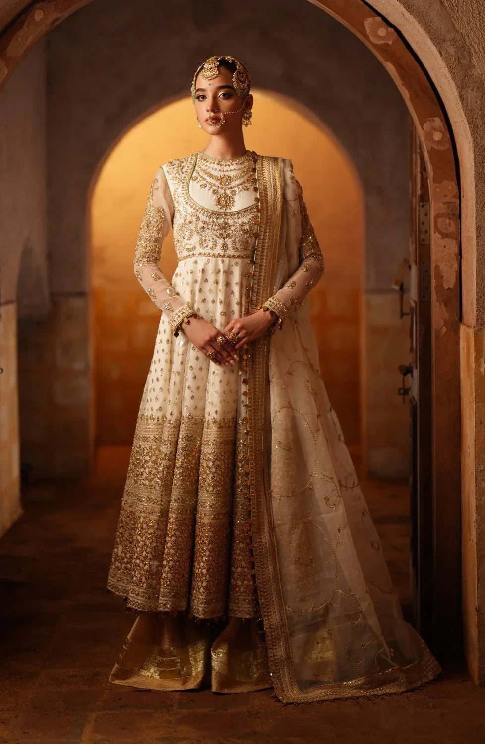 Maryum N Maria | Gul Posh Wedding Formals | Chand Bali - MS40066 - Aqsa Fabrics