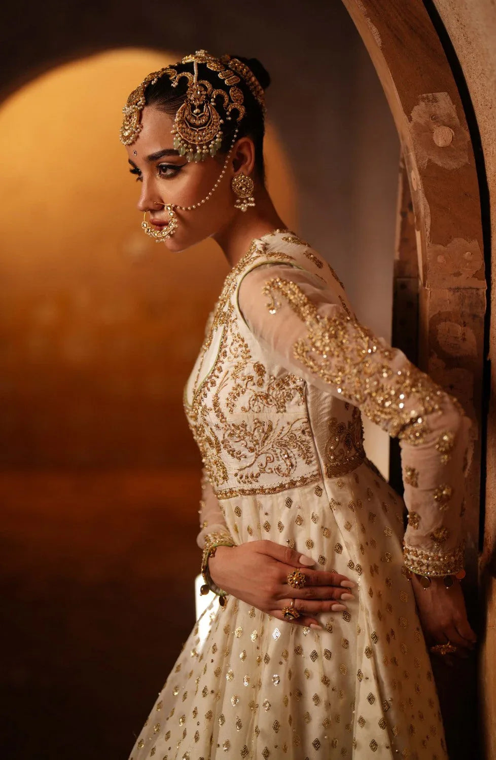 Maryum N Maria | Gul Posh Wedding Formals | Chand Bali - MS40066 - Aqsa Fabrics