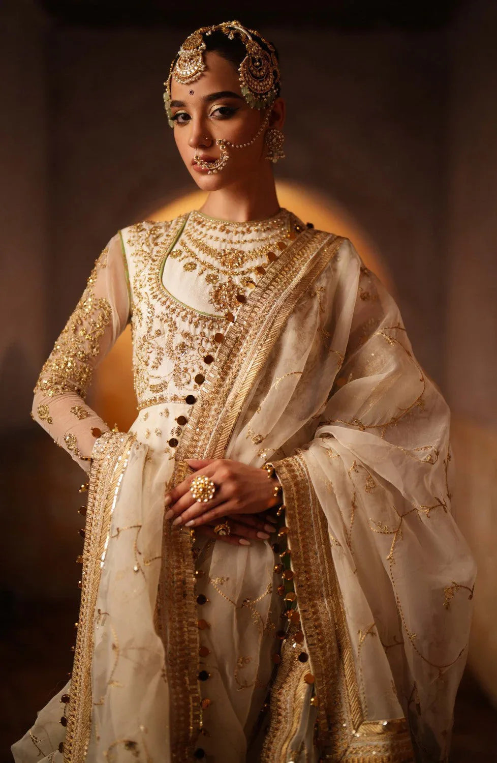 Maryum N Maria | Gul Posh Wedding Formals | Chand Bali - MS40066 - Aqsa Fabrics