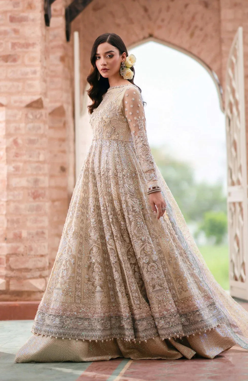 Maryum N Maria | Gul Posh Wedding Formals | ROSHANARA - MS40070 - Aqsa Fabrics