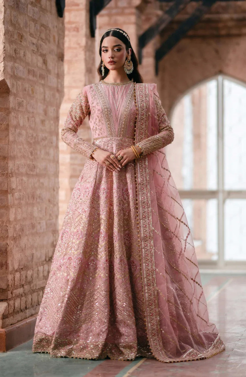 Maryum N Maria | Gul Posh Wedding Formals | MEHER UN NISA - MS40061 - Aqsa Fabrics