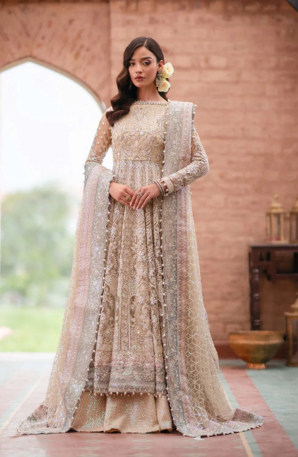 Maryum N Maria | Gul Posh Wedding Formals | ROSHANARA - MS40070 - Aqsa Fabrics