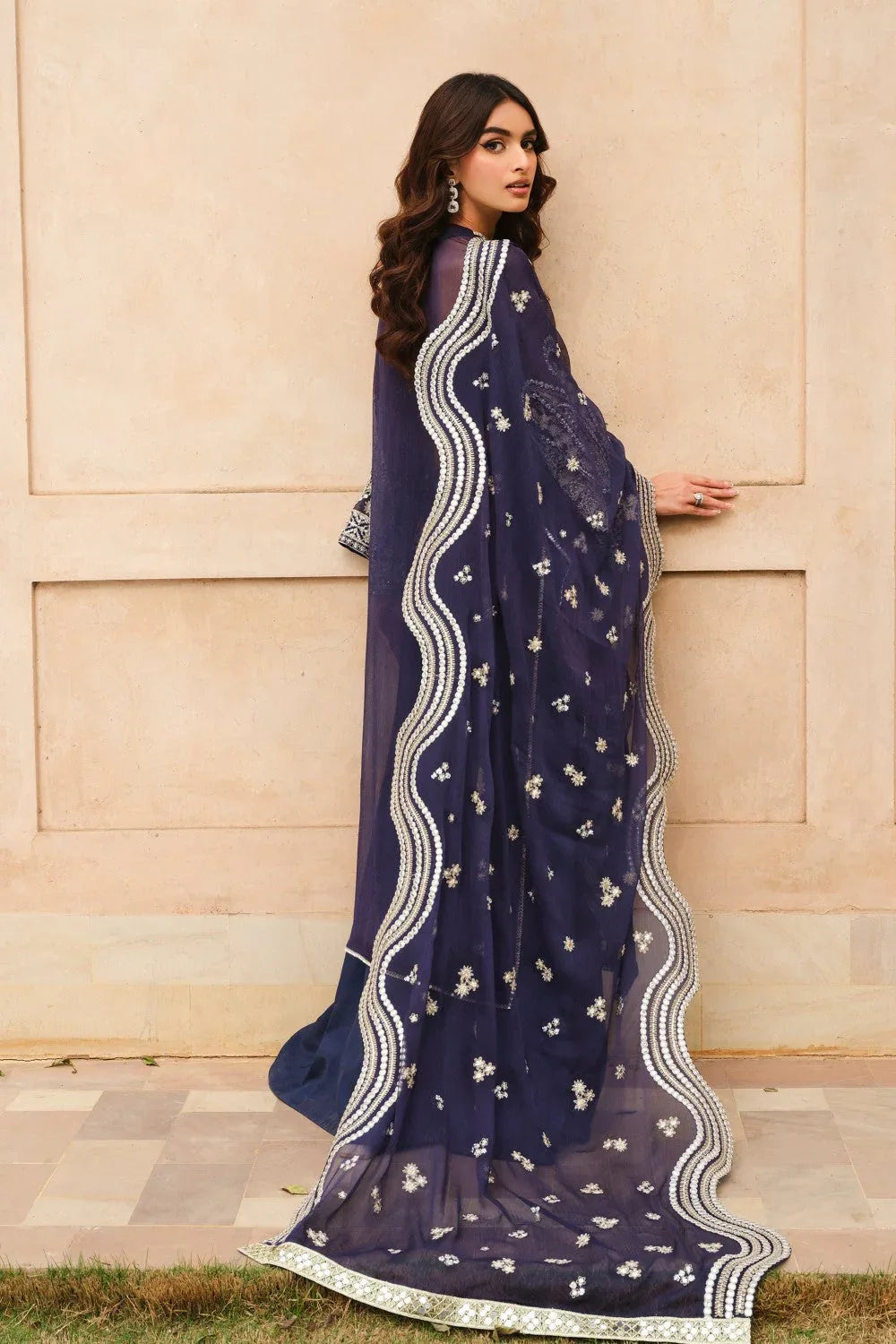 Maryum N Maria | Musk Formals |  ELAYA - FS40035 - Aqsa Fabrics