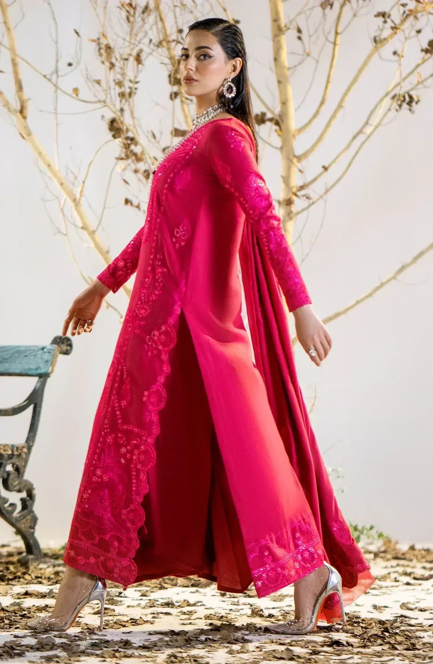 Maryum N Maria | Shehr Bano Winter 23 | HUSNA MW23554 - Aqsa Fabrics