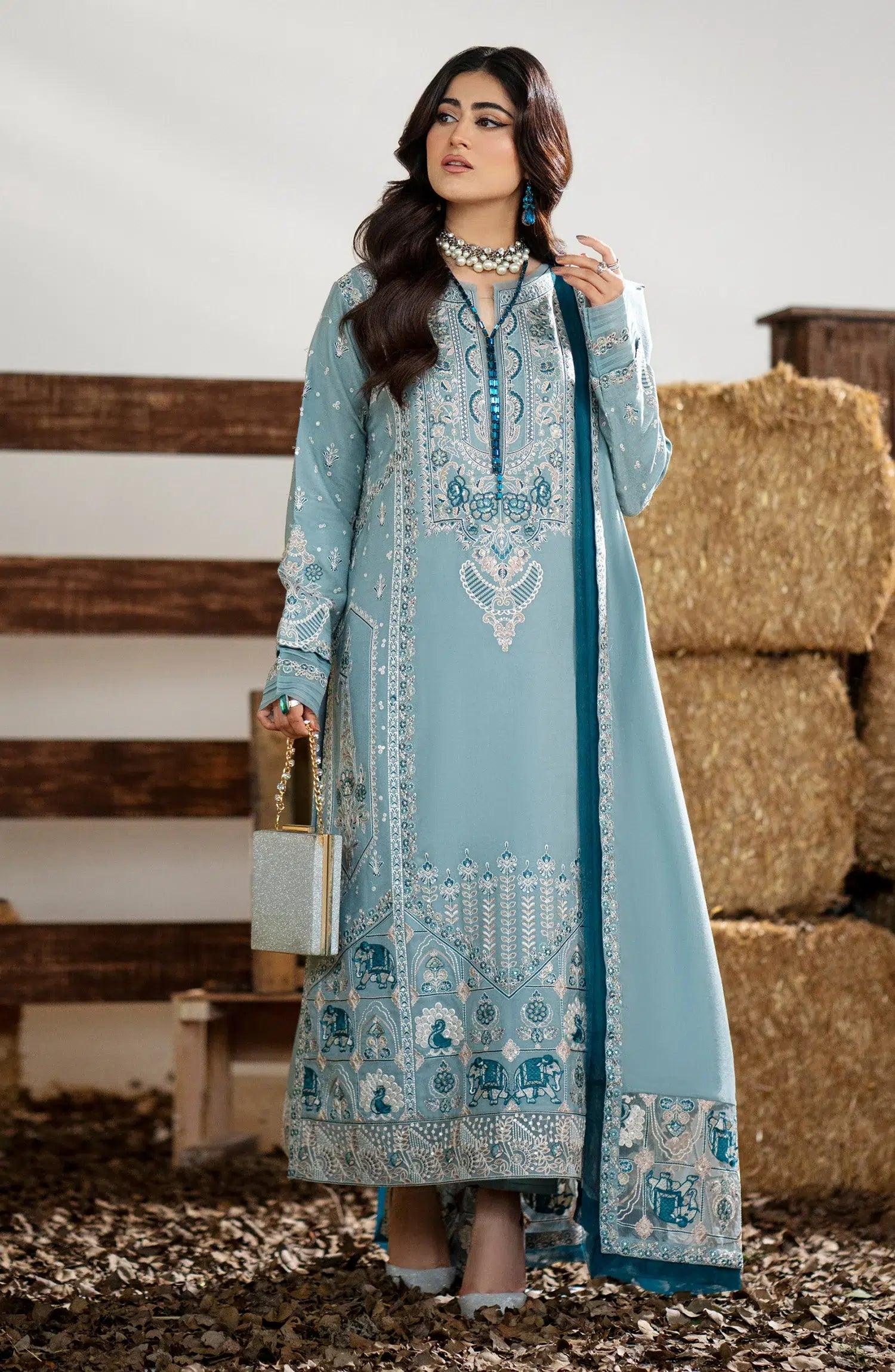 Maryum N Maria | Shehr Bano Winter 23 | PREET MW23557 - Aqsa Fabrics
