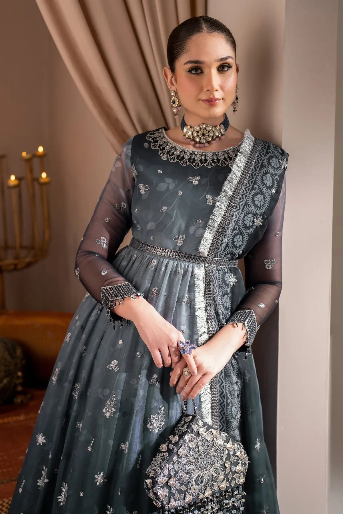 Alizeh | Jhalak Formals | AF-JHLK-08-MASTANI - Aqsa Fabrics
