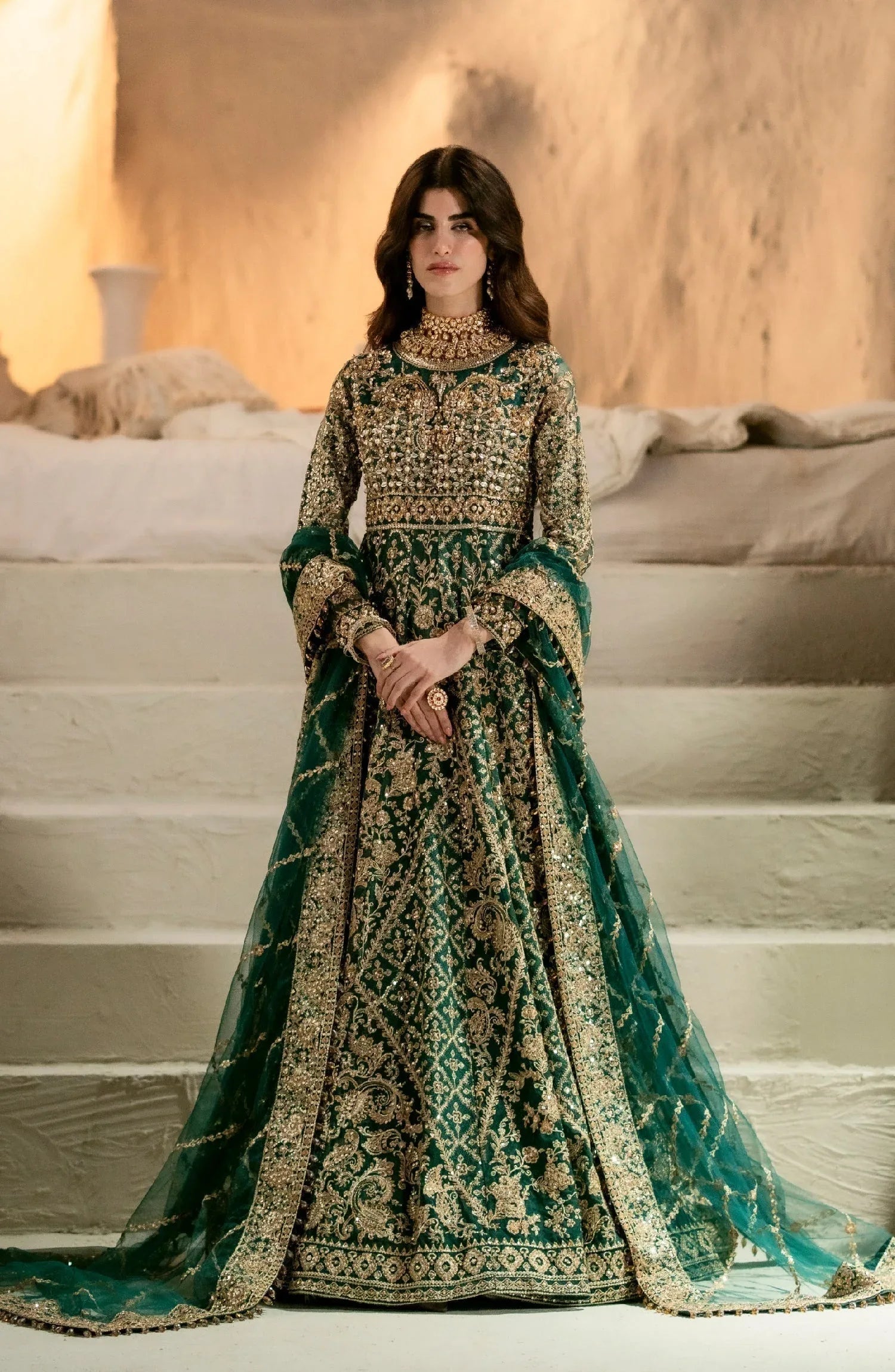Maryum N Maria | Mehr o Maah Bridals | MW23-536-Anippe - Aqsa Fabrics