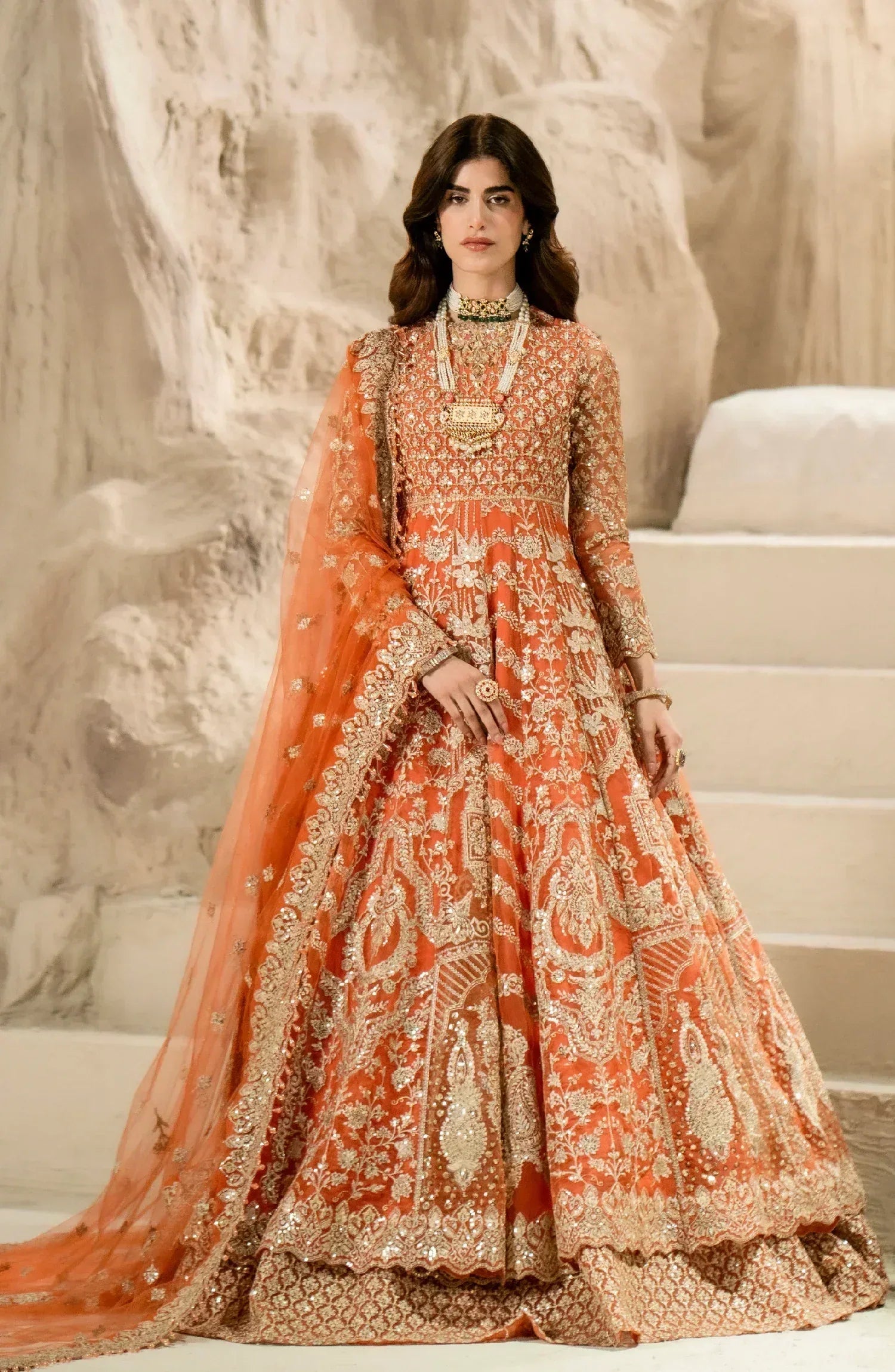 Maryum N Maria | Mehr o Maah Bridals | MW23-532-Maye - Aqsa Fabrics