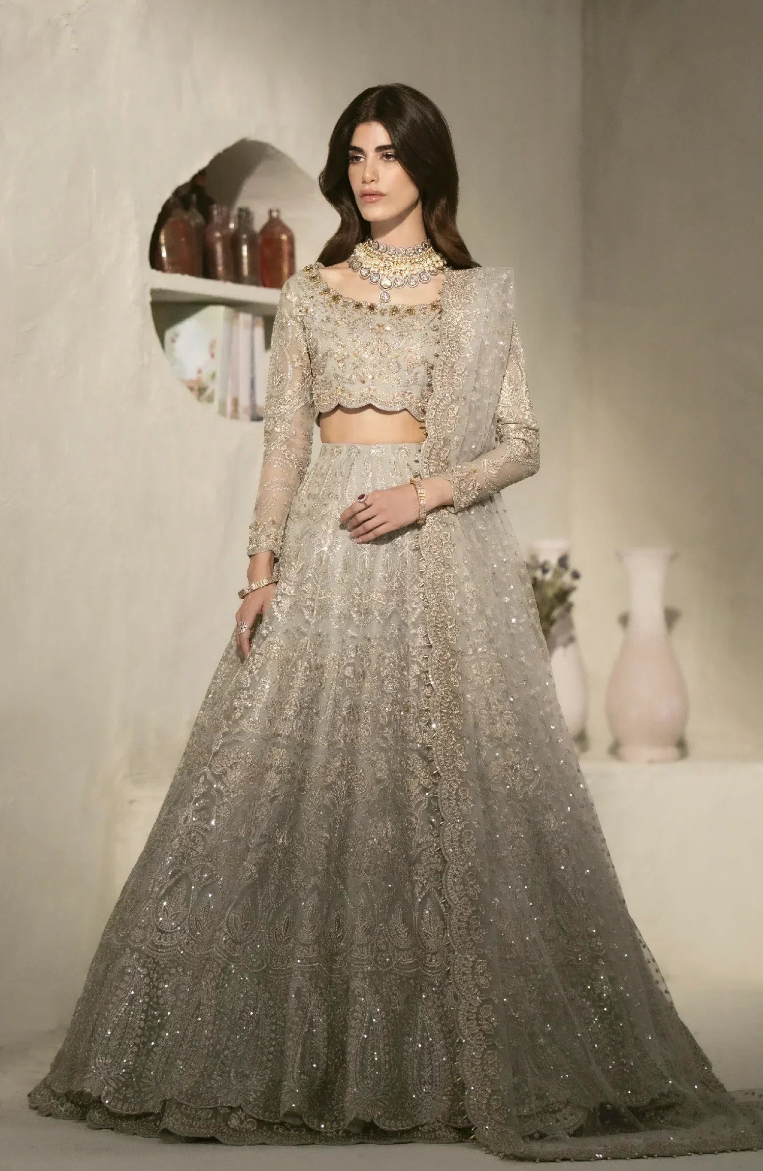Maryum N Maria | Mehr o Maah Bridals | MW23-533-Feme - Aqsa Fabrics
