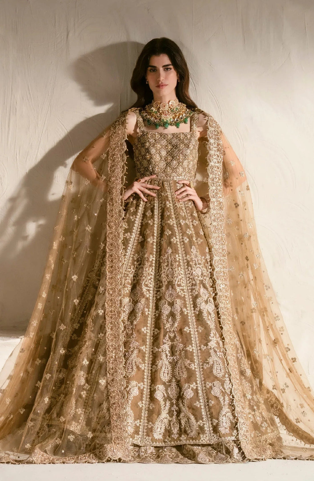 Maryum N Maria | Mehr o Maah Bridals | MW23-539-Bennu - Aqsa Fabrics