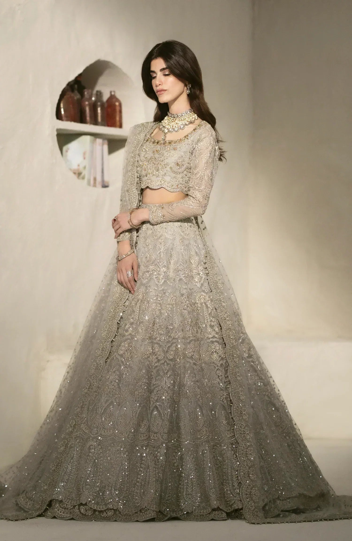 Maryum N Maria | Mehr o Maah Bridals | MW23-533-Feme - Aqsa Fabrics