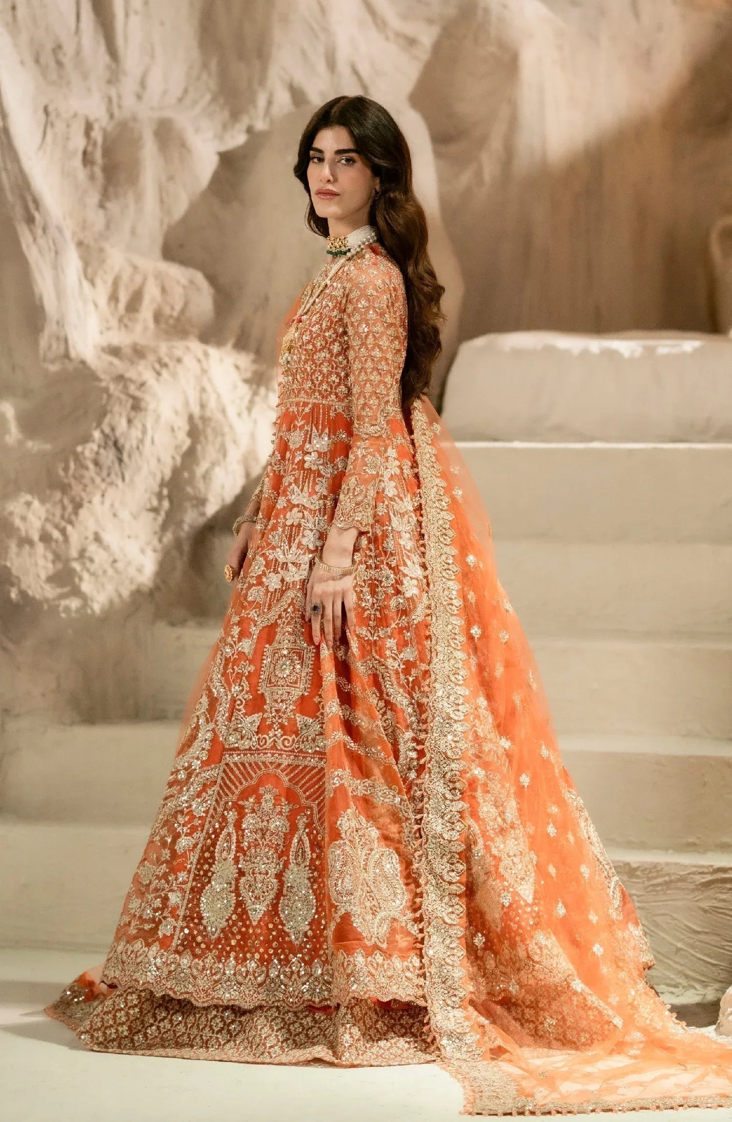 Maryum N Maria | Mehr o Maah Bridals | MW23-532-Maye - Aqsa Fabrics