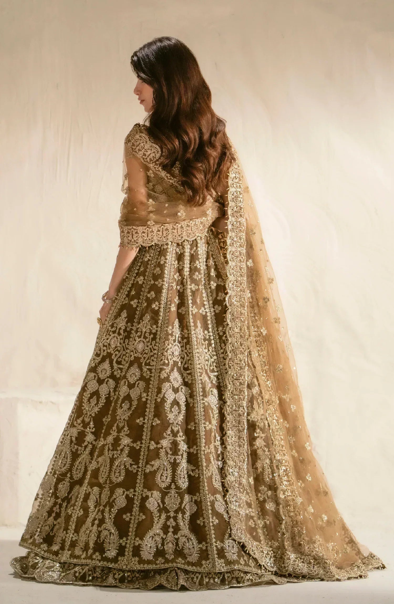 Maryum N Maria | Mehr o Maah Bridals | MW23-539-Bennu - Aqsa Fabrics
