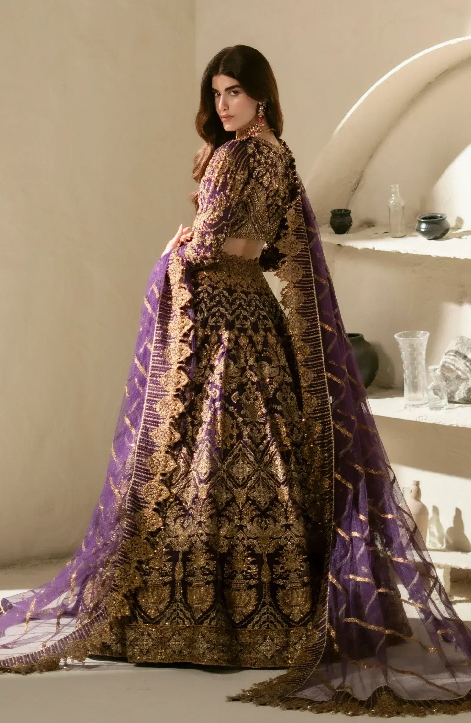 Maryum N Maria | Mehr o Maah Bridals | MW23-538-Nour - Aqsa Fabrics
