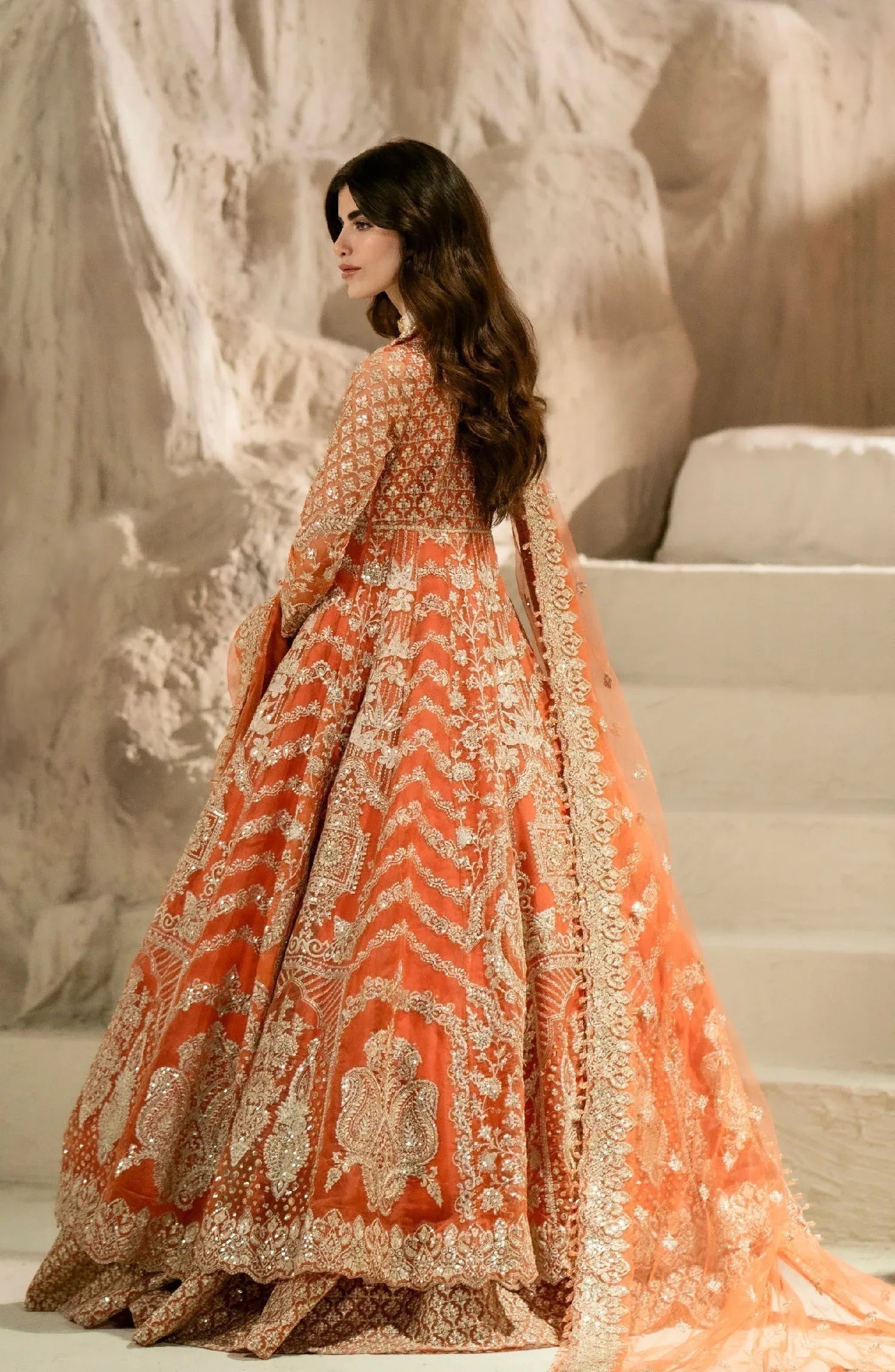 Maryum N Maria | Mehr o Maah Bridals | MW23-532-Maye - Aqsa Fabrics