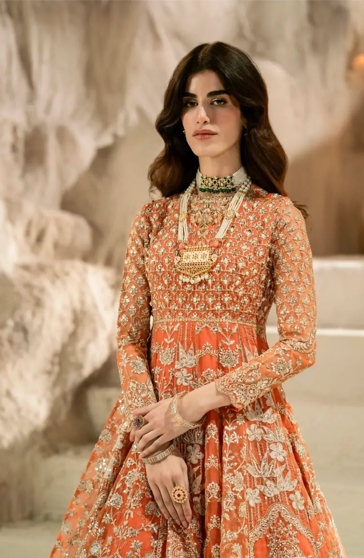Maryum N Maria | Mehr o Maah Bridals | MW23-532-Maye - Aqsa Fabrics