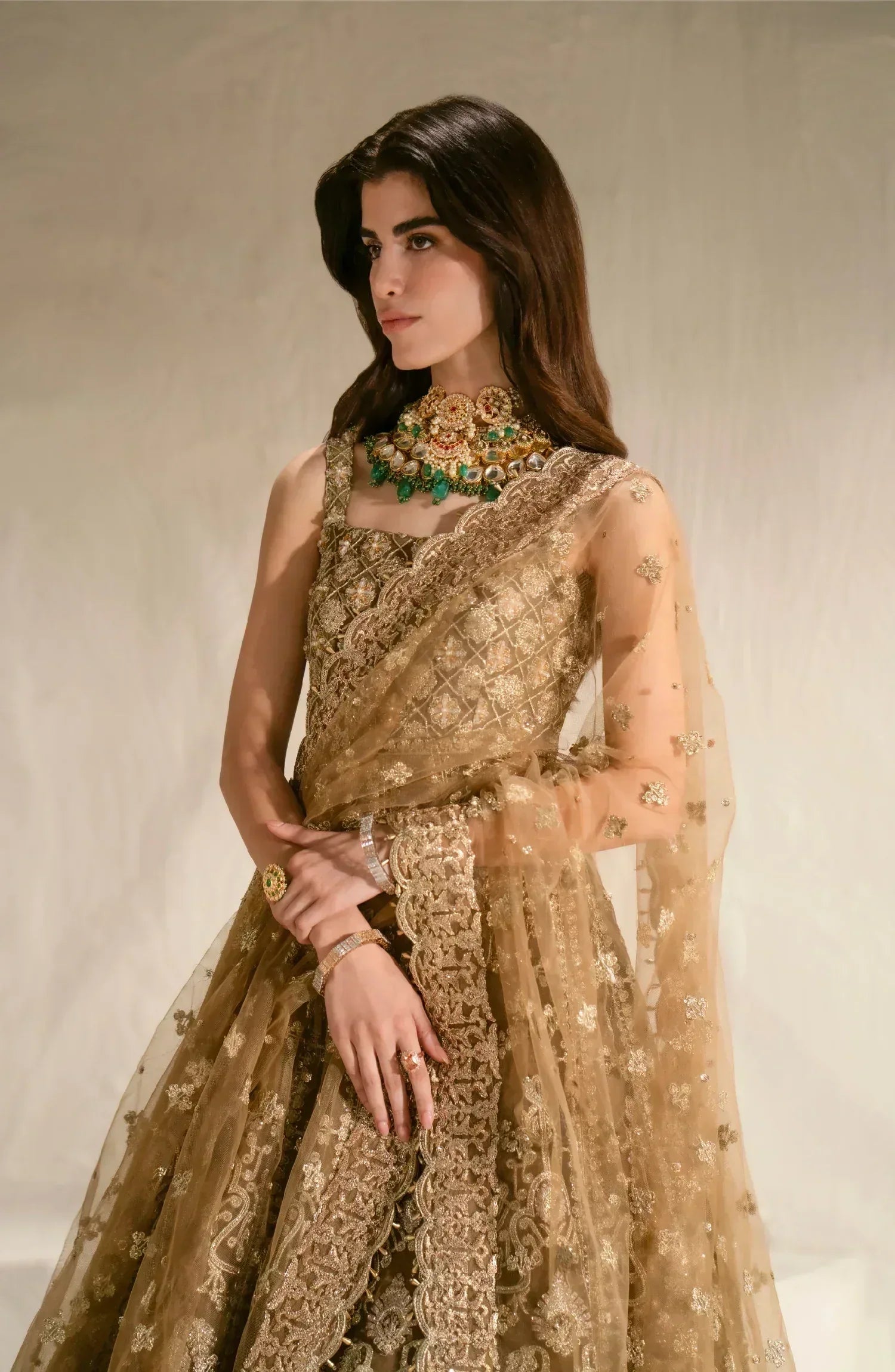 Maryum N Maria | Mehr o Maah Bridals | MW23-539-Bennu - Aqsa Fabrics