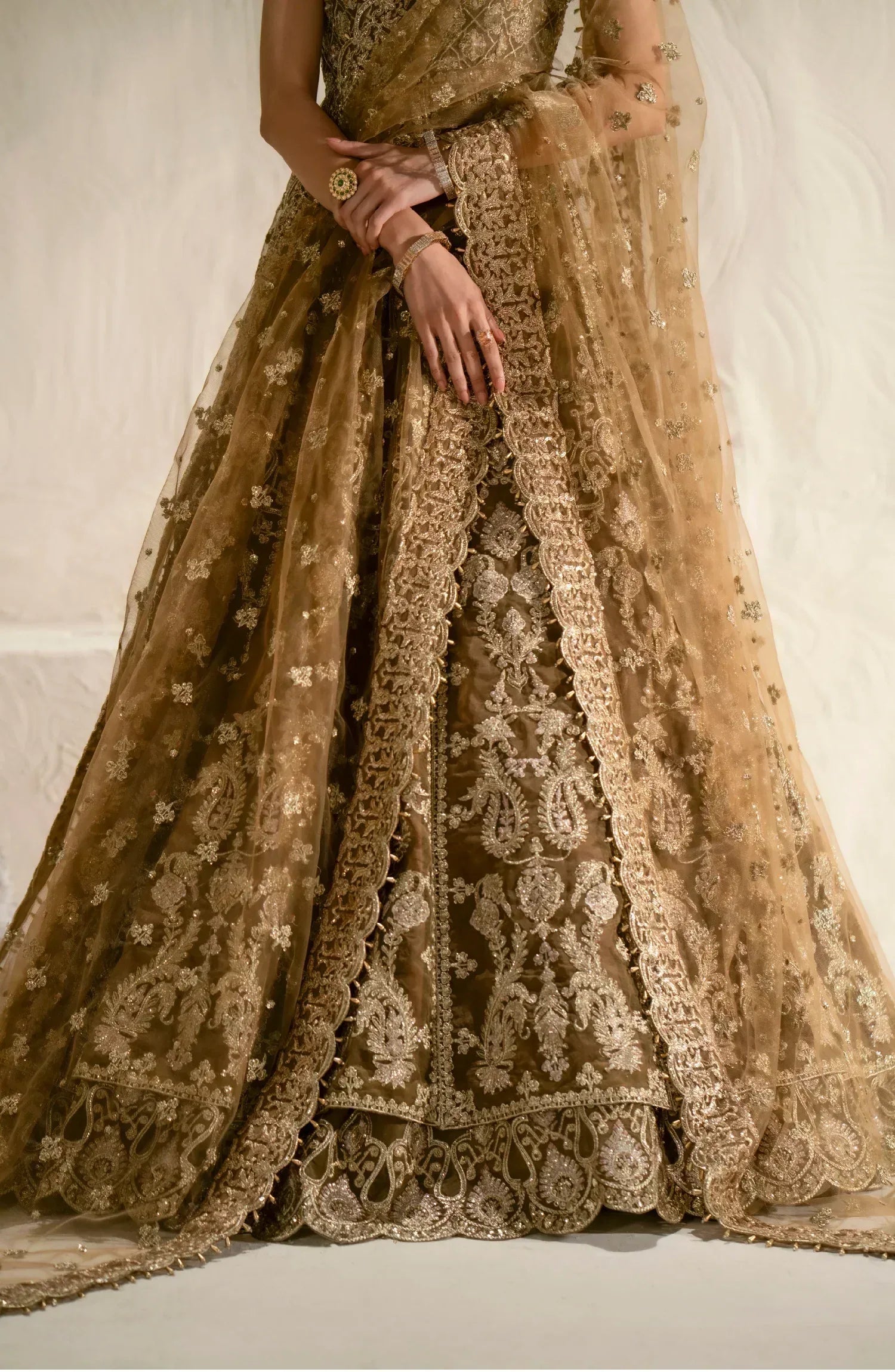 Maryum N Maria | Mehr o Maah Bridals | MW23-539-Bennu - Aqsa Fabrics