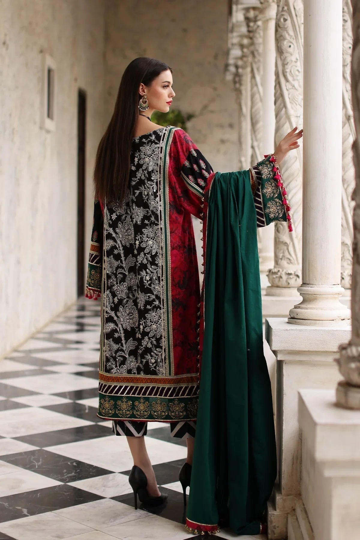 Mina Kashif | Festive Lawn | Karine - Aqsa Fabrics