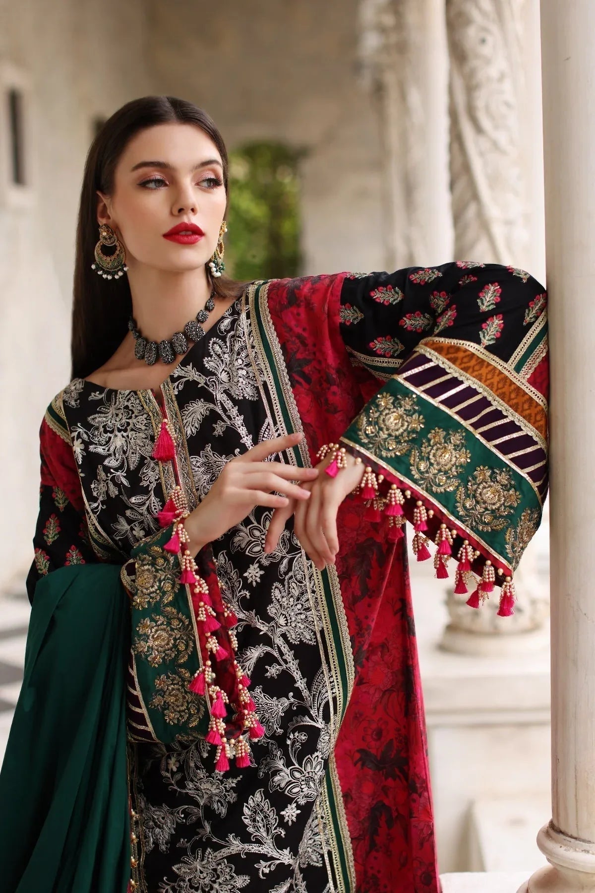 Mina Kashif | Festive Lawn | Karine - Aqsa Fabrics