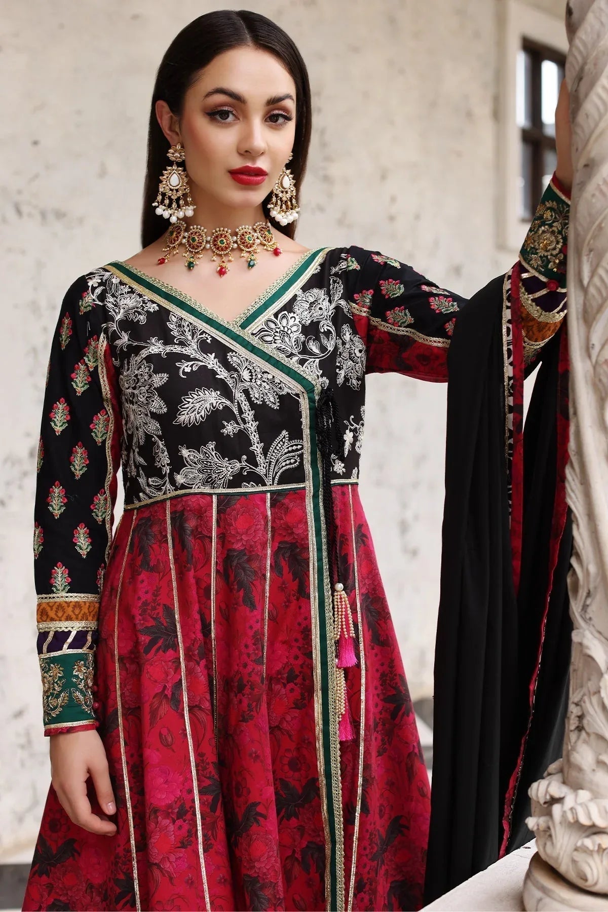 Mina Kashif | Festive Lawn | Anarkali - Aqsa Fabrics