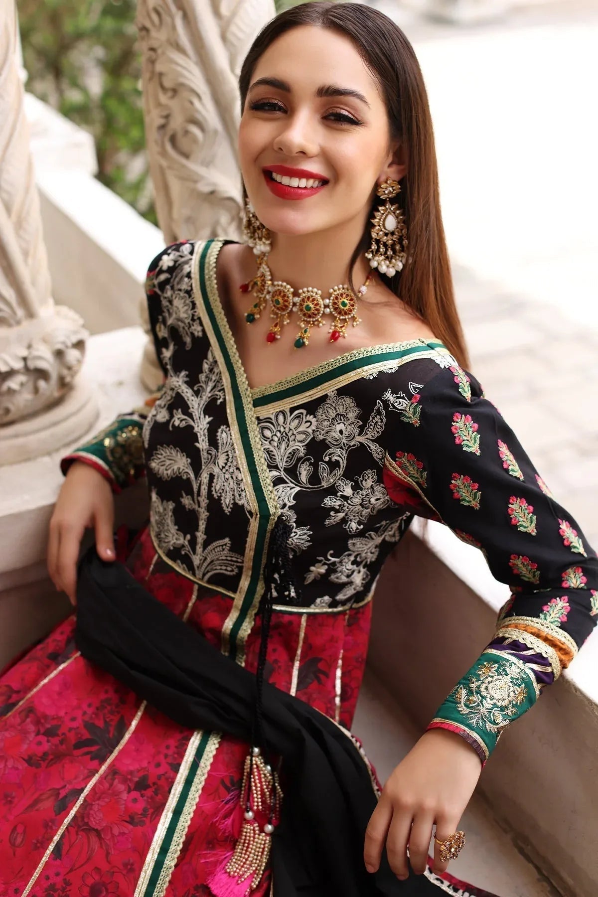 Mina Kashif | Festive Lawn | Anarkali - Aqsa Fabrics