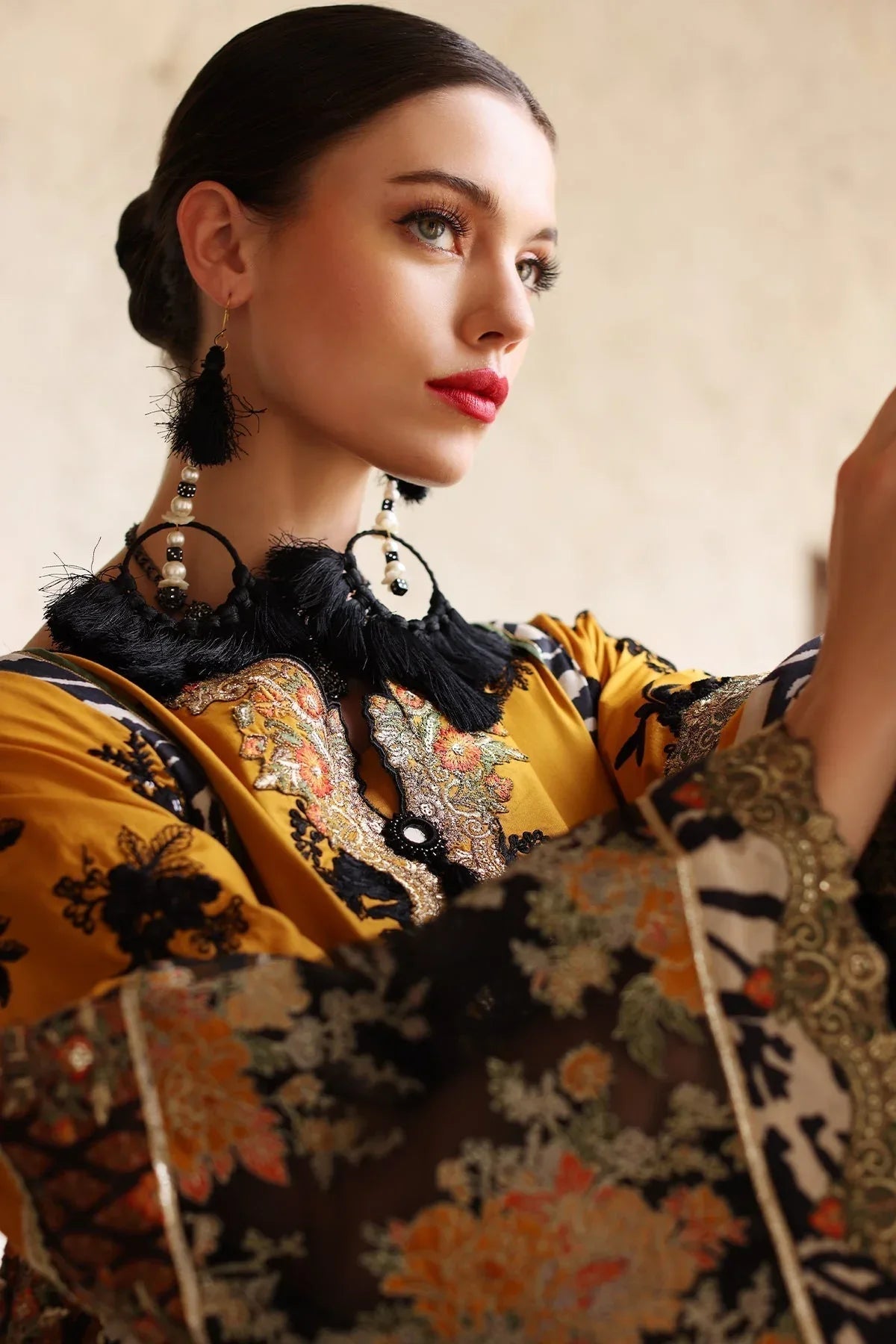Mina Kashif | Festive Lawn | Leyla - Aqsa Fabrics