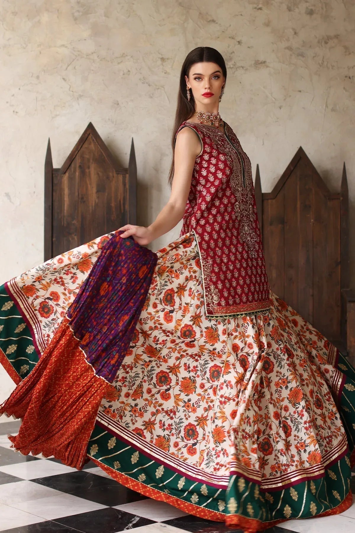 Mina Kashif | Festive Lawn | Janan - Aqsa Fabrics