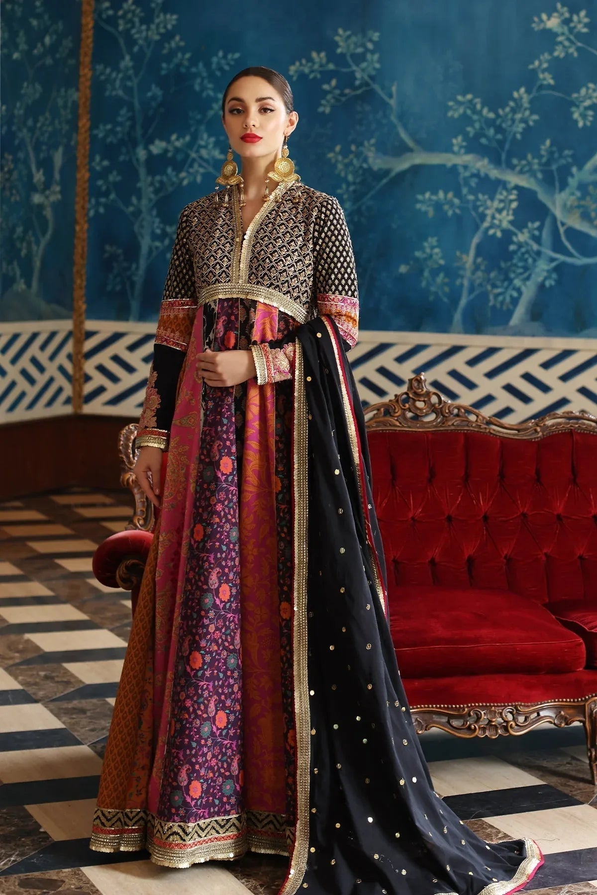 Mina Kashif | Festive Lawn | Misty - Aqsa Fabrics